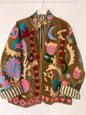 Veste Suzani- Veste velours Indienne