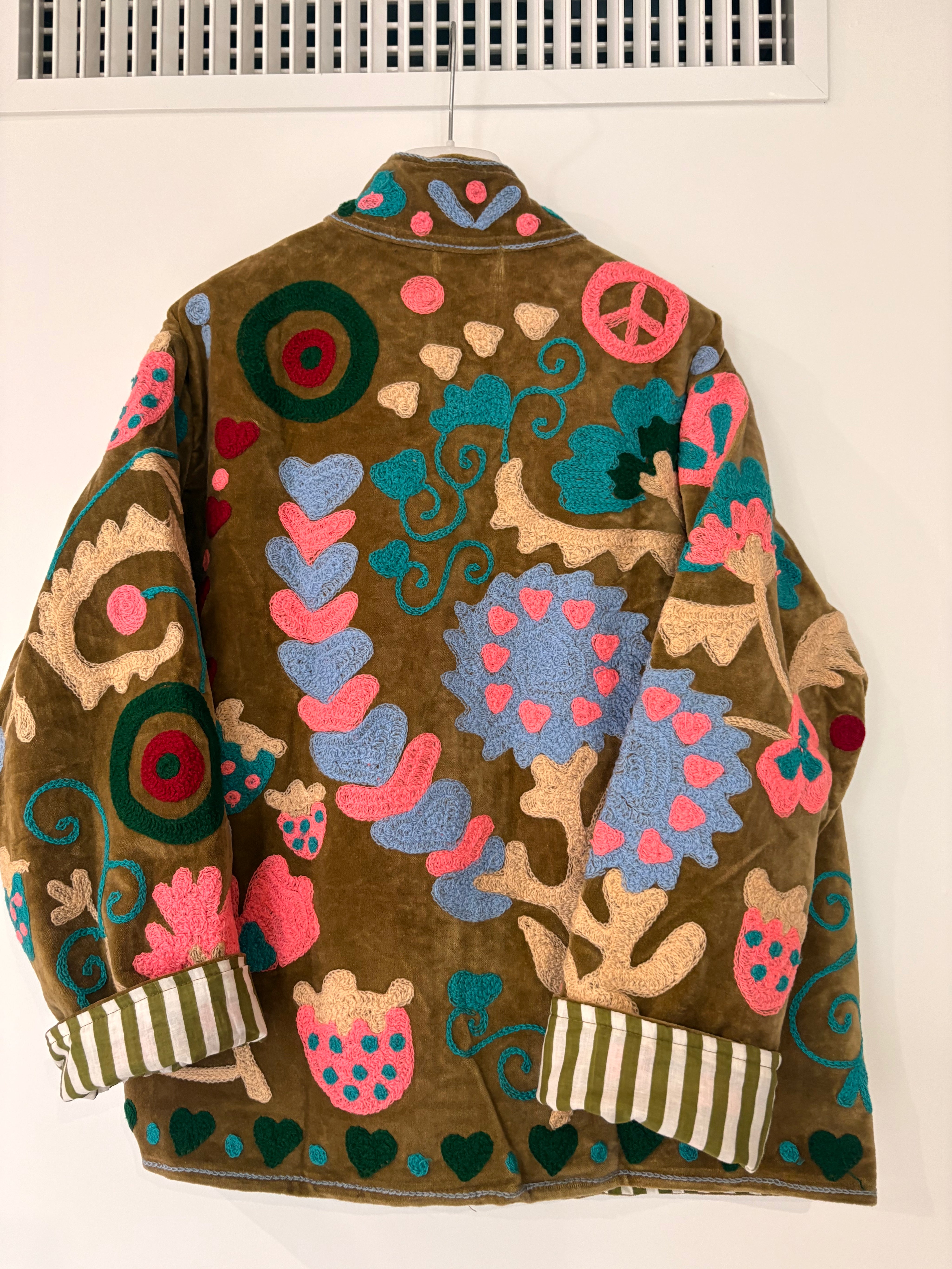 Veste Suzani- Veste velours Indienne