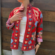 Veste Suzani- Veste velours Indienne