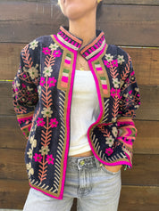 Veste Suzani- Veste velours Indienne