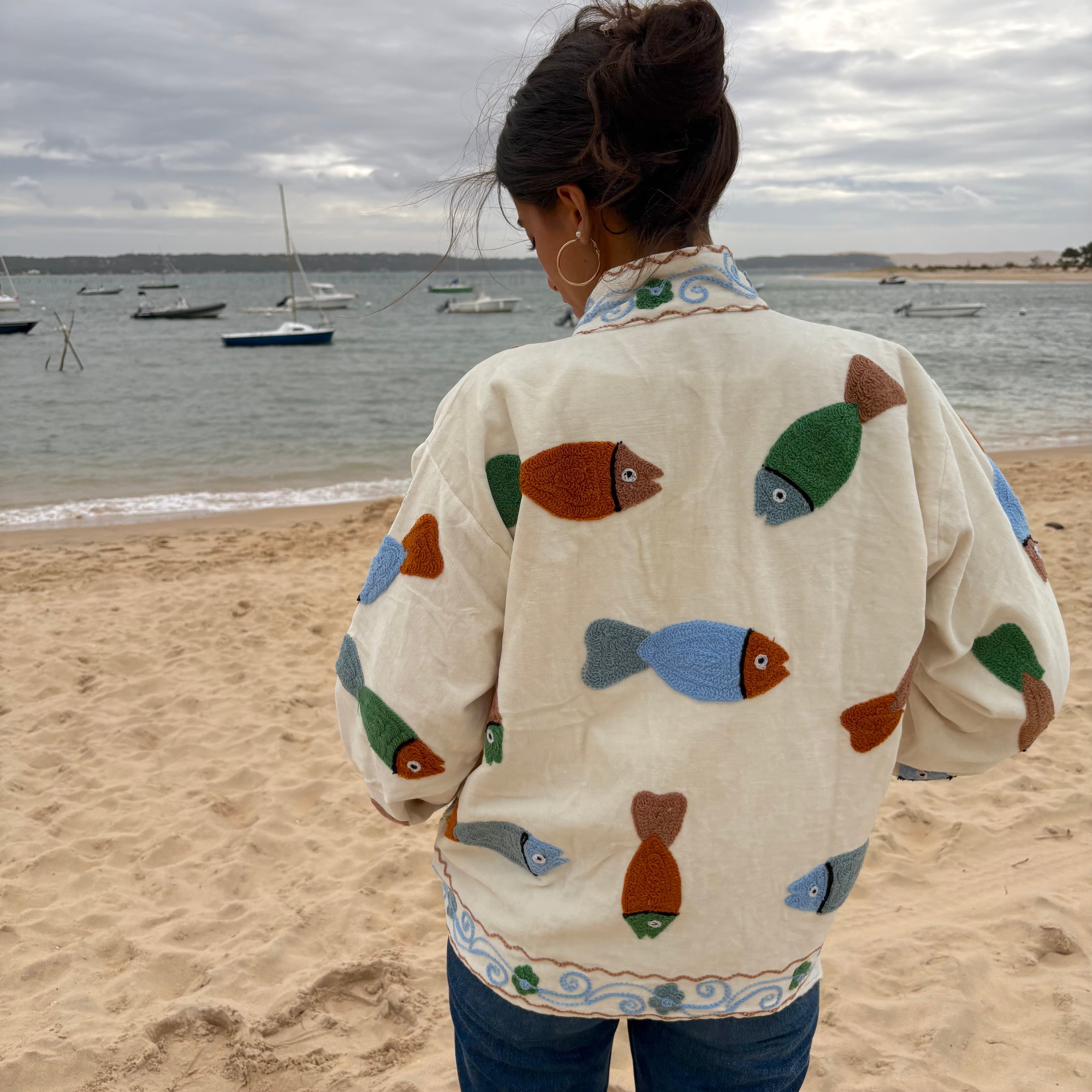 Veste Suzani- Veste velours indienne