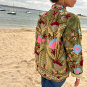 Veste Suzani- veste velours indienne