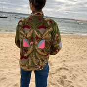 Veste Suzani- veste velours indienne