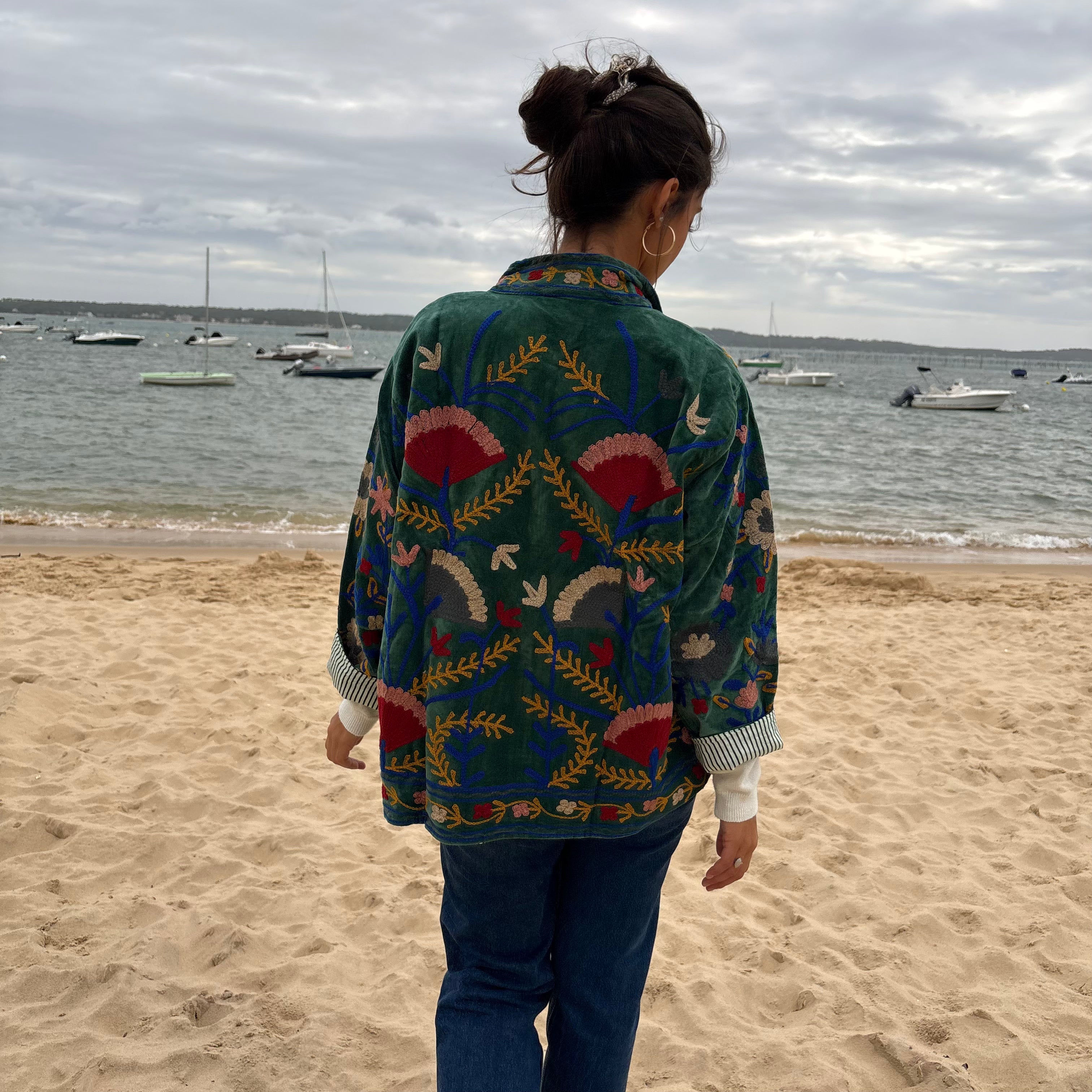 Veste Suzani- Veste velours indienne