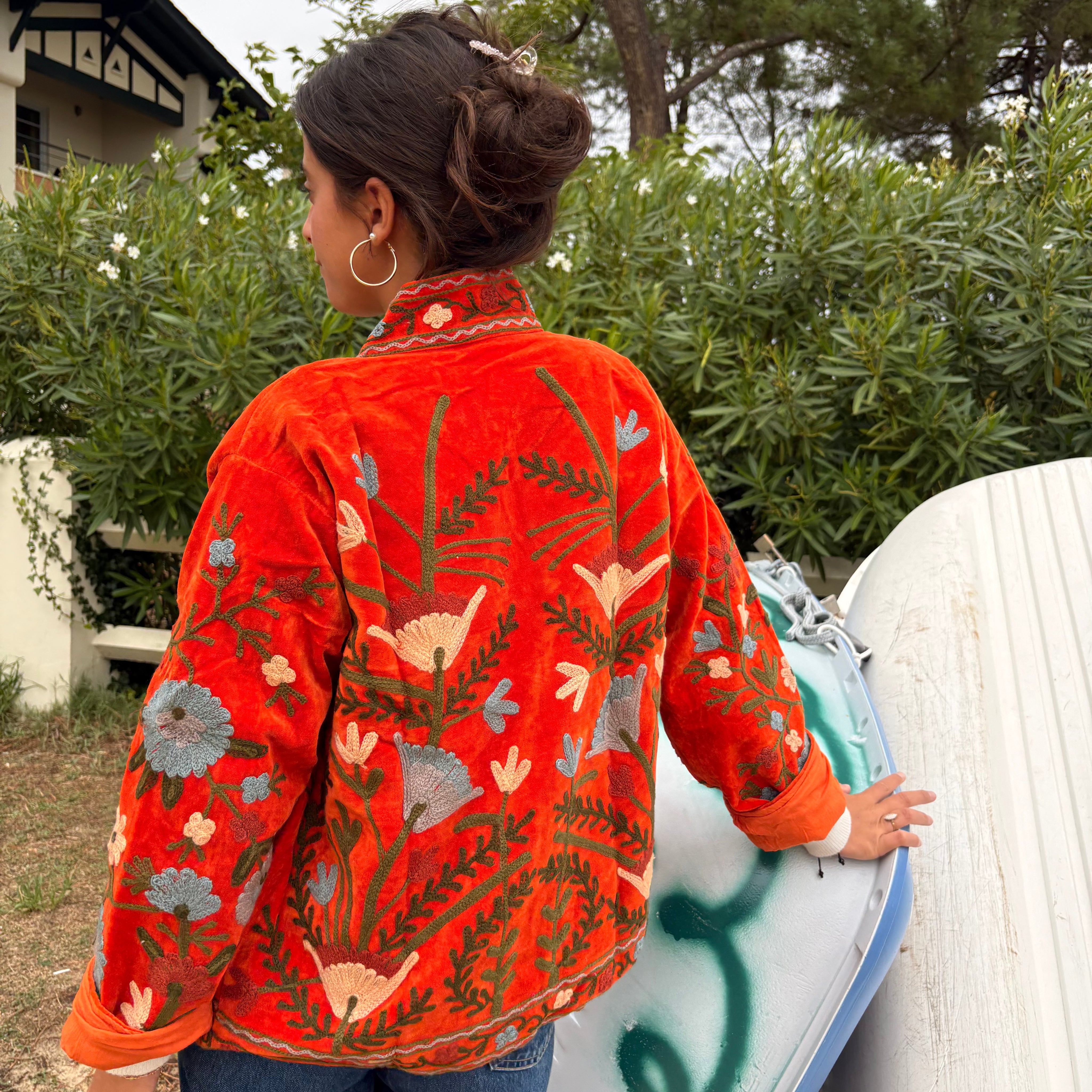 Veste Suzani- Veste velours indienne