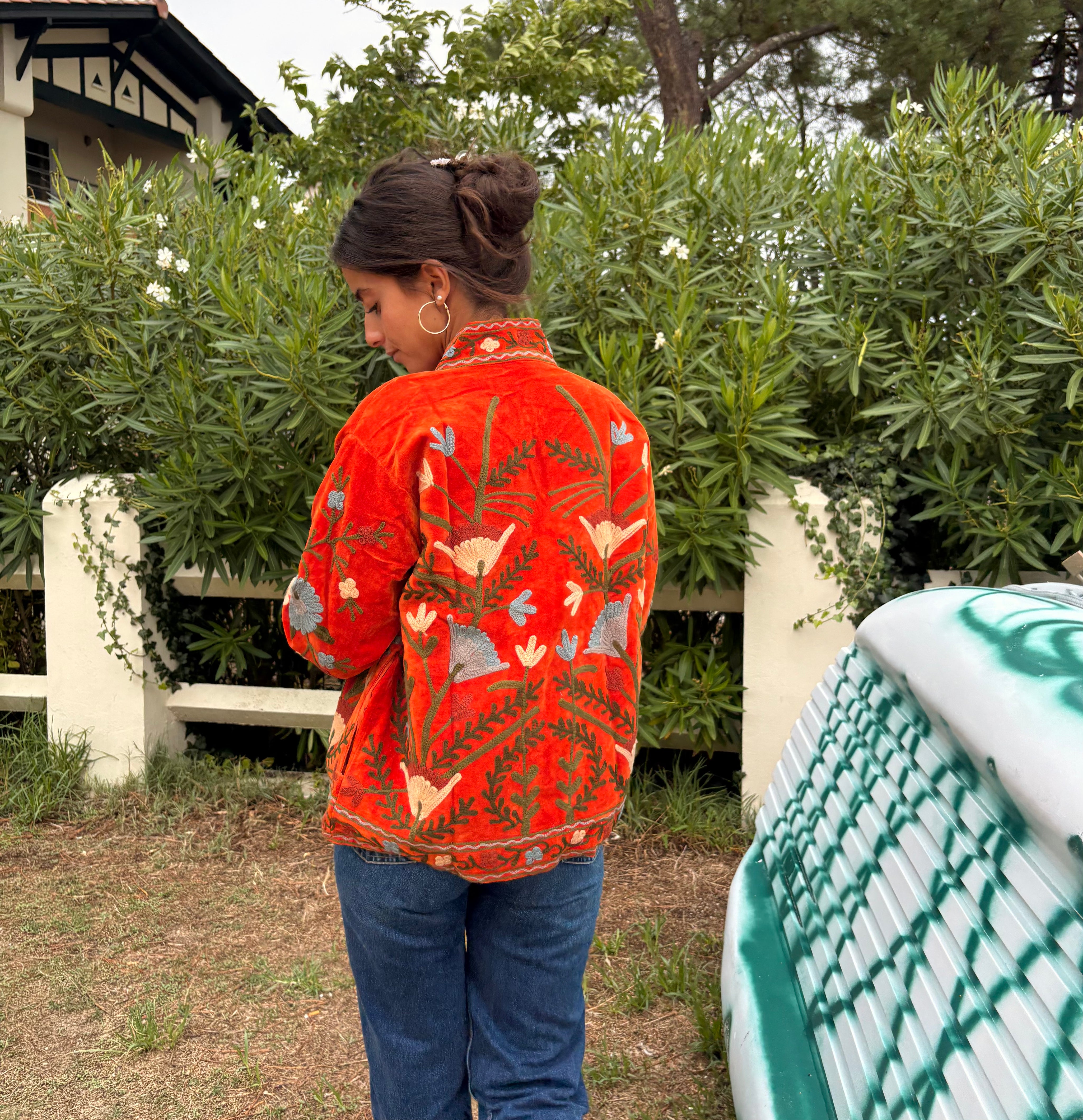 Veste Suzani- Veste velours indienne
