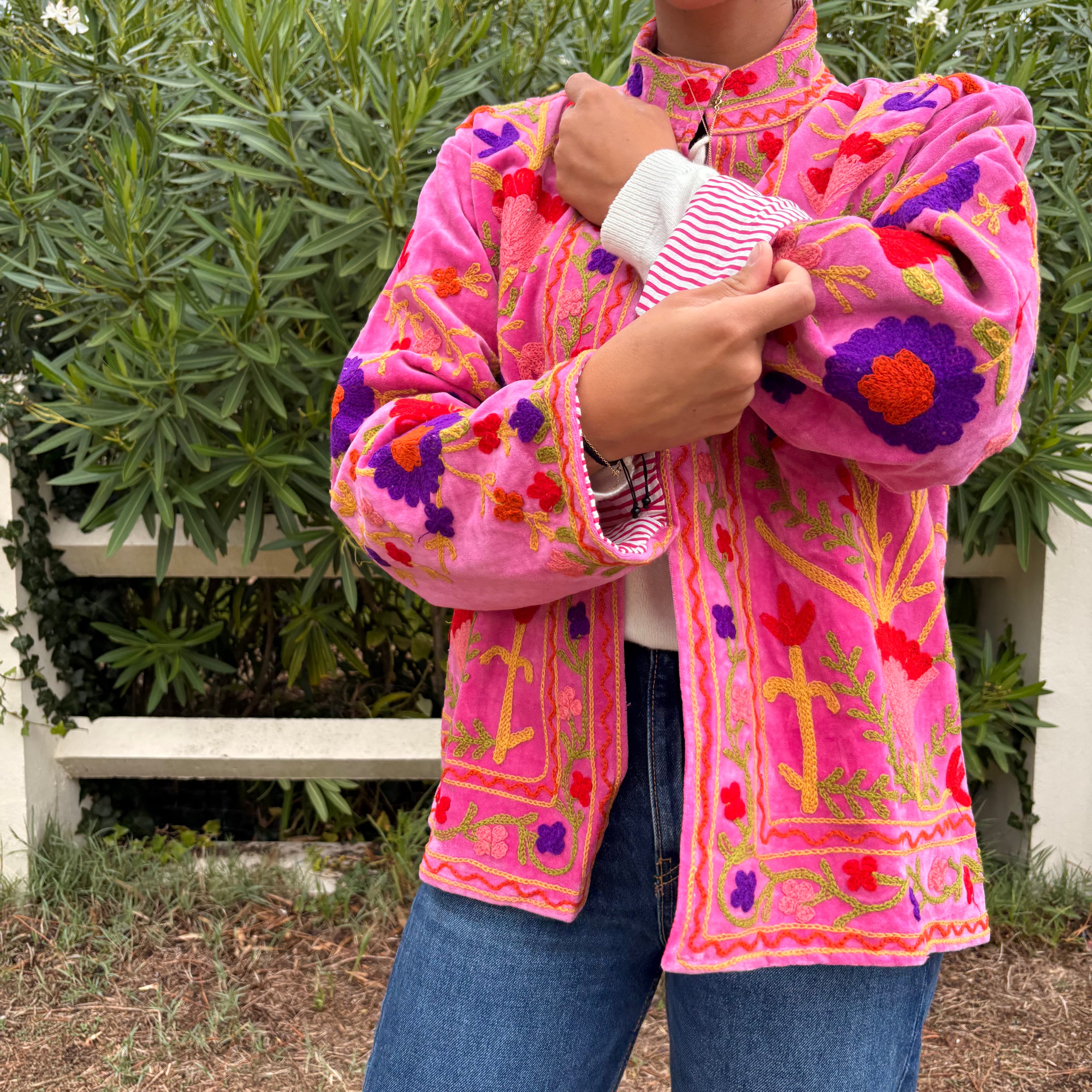 Veste Suzani- Veste velours Indienne