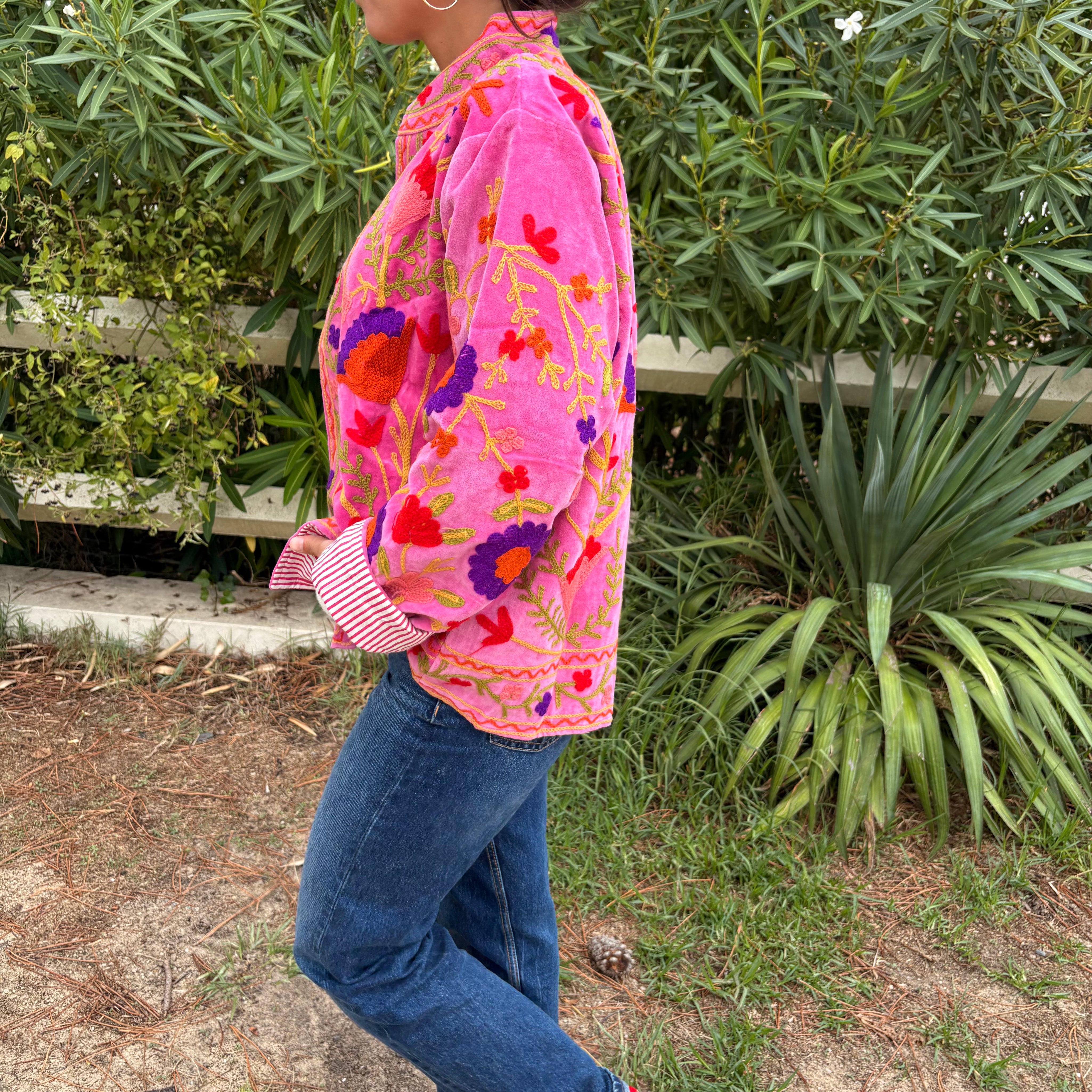 Veste Suzani- Veste velours Indienne