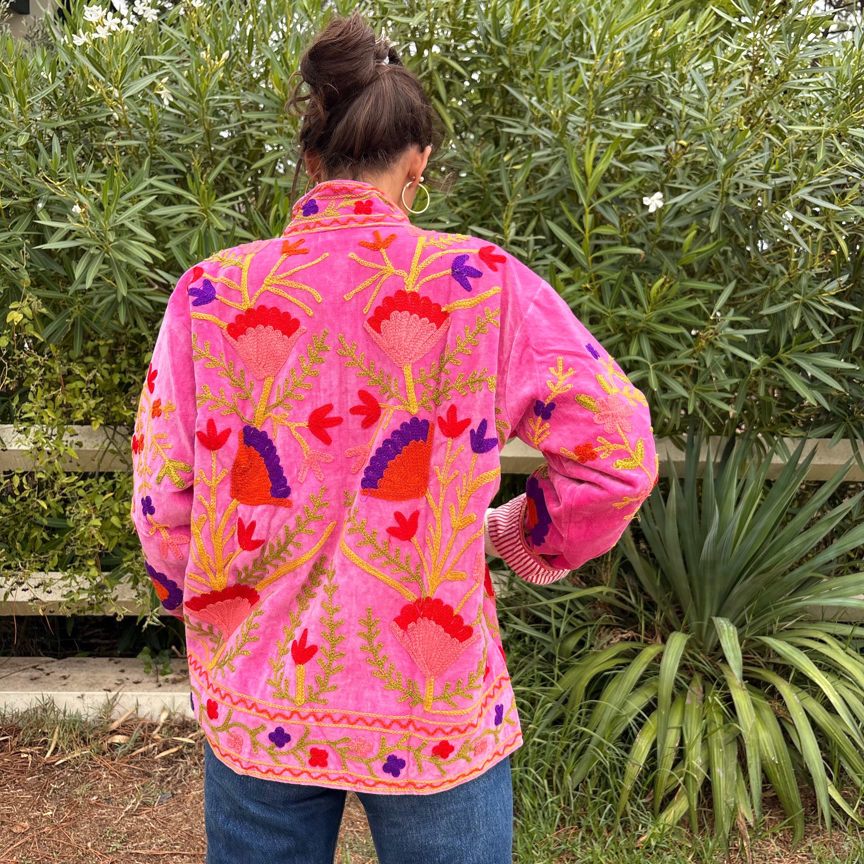 Veste Suzani- Veste velours Indienne