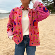 Veste Suzani- Veste velours Indienne