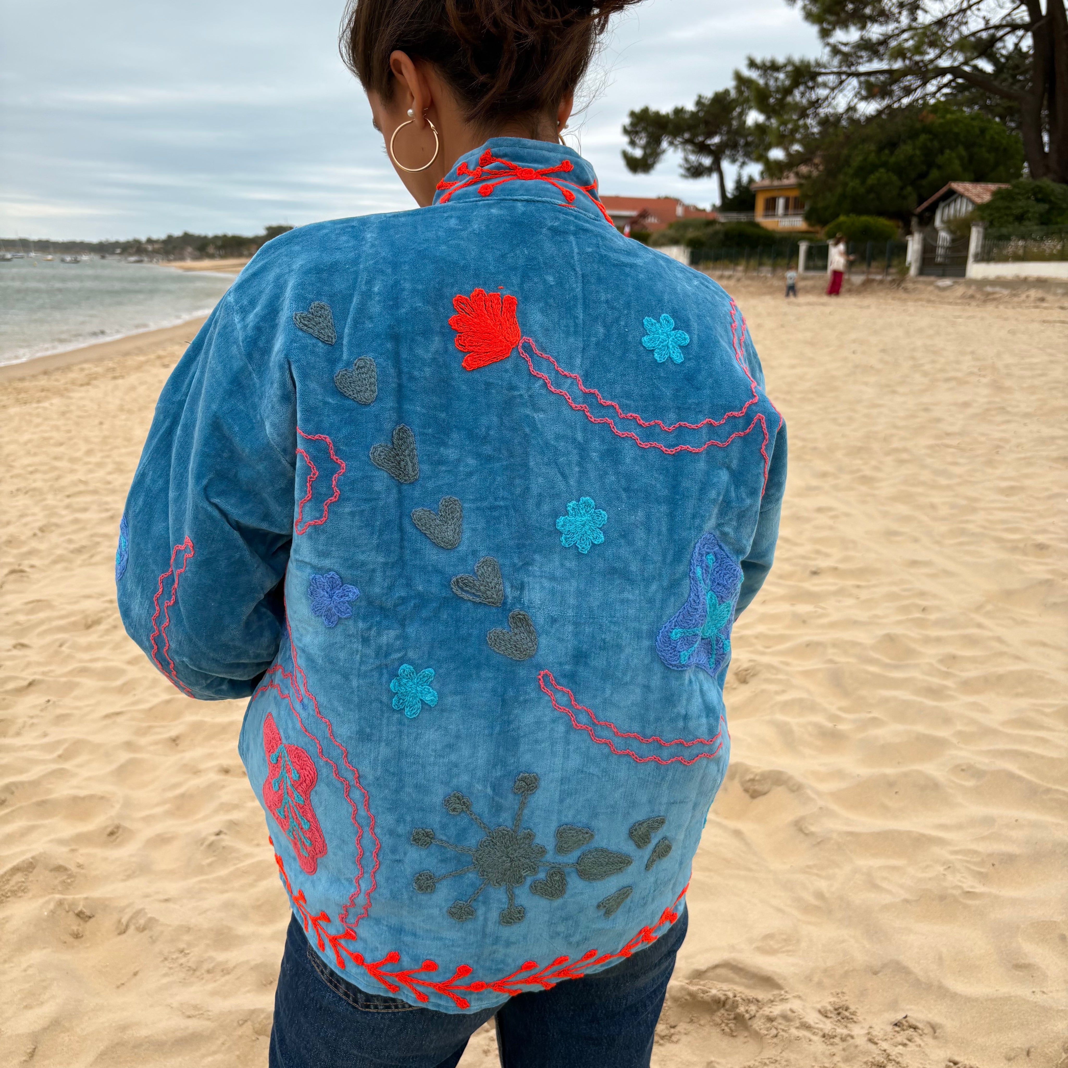 Veste Suzani- Veste velours indienne