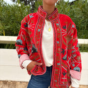 Veste Suzani- Veste velours indienne