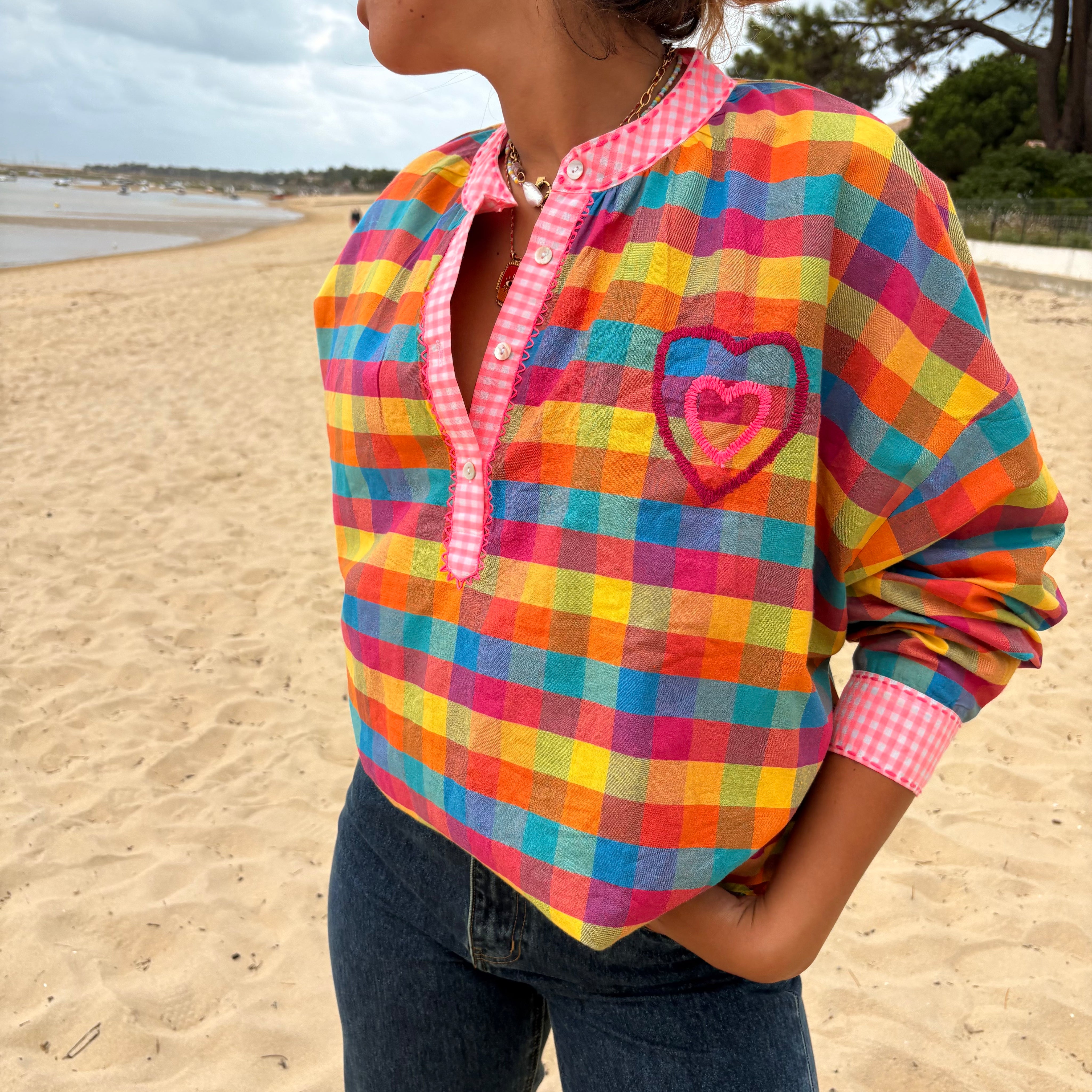 Blouse Louisa a carreaux