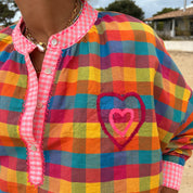 Blouse Louisa a carreaux
