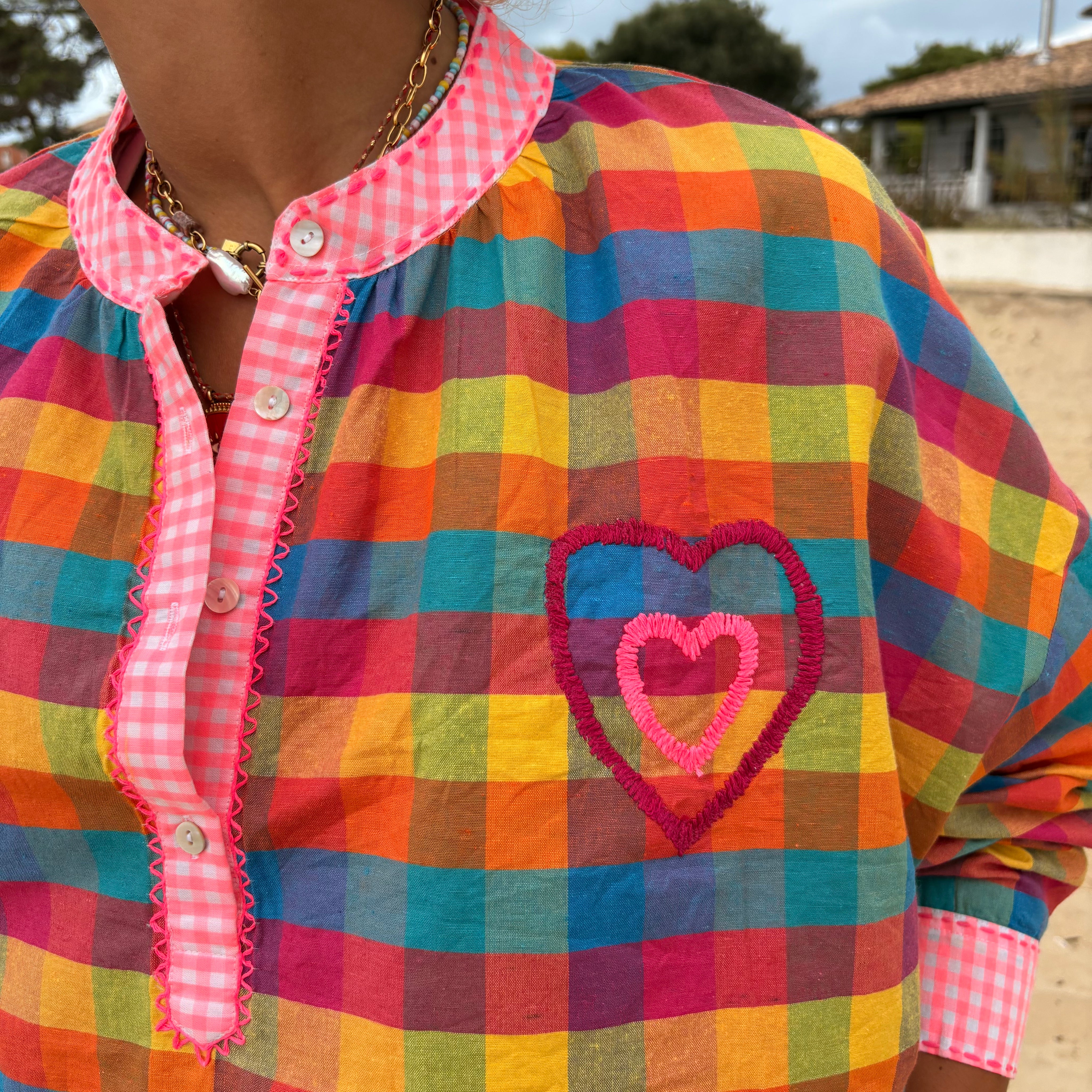 Blouse Louisa a carreaux