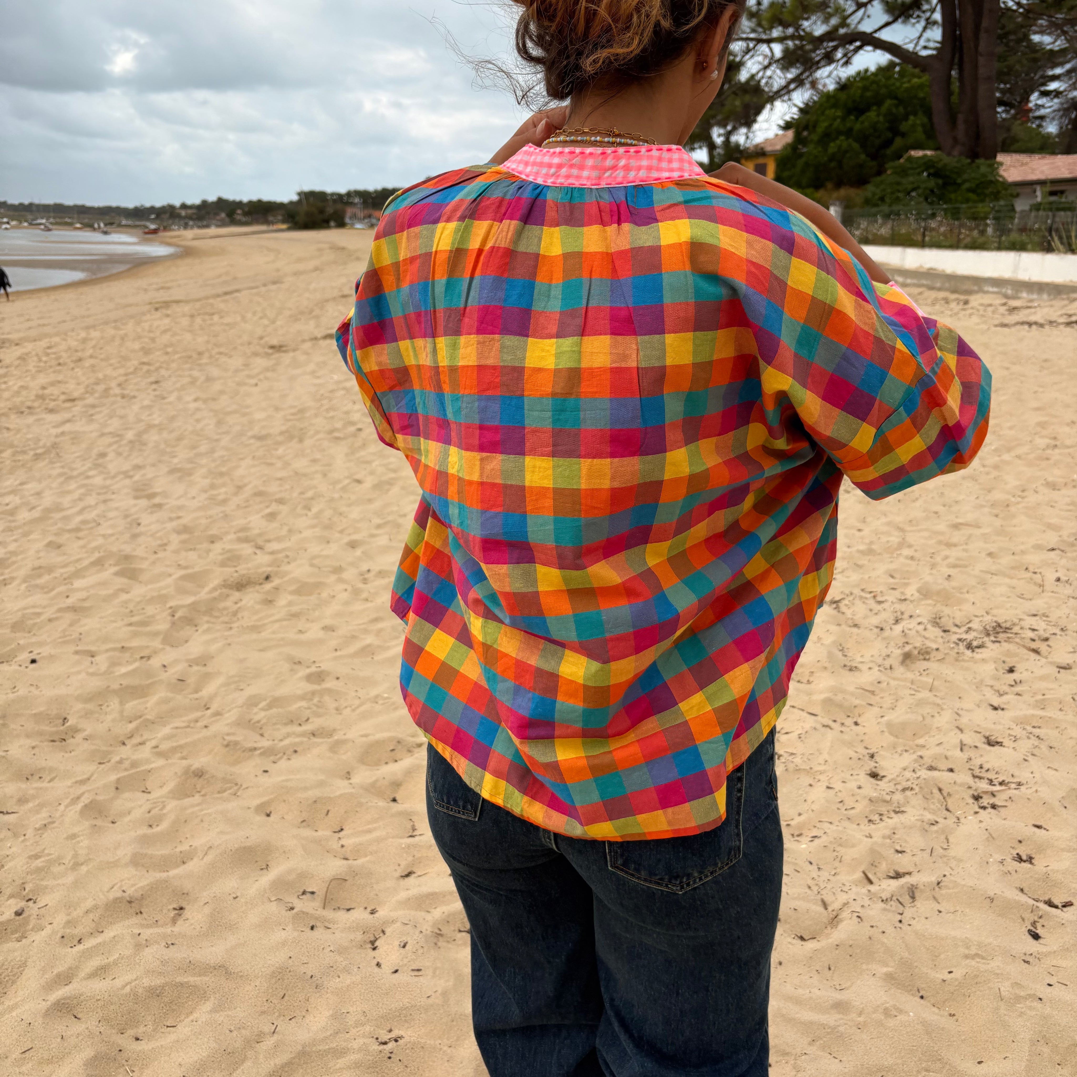 Blouse Louisa a carreaux