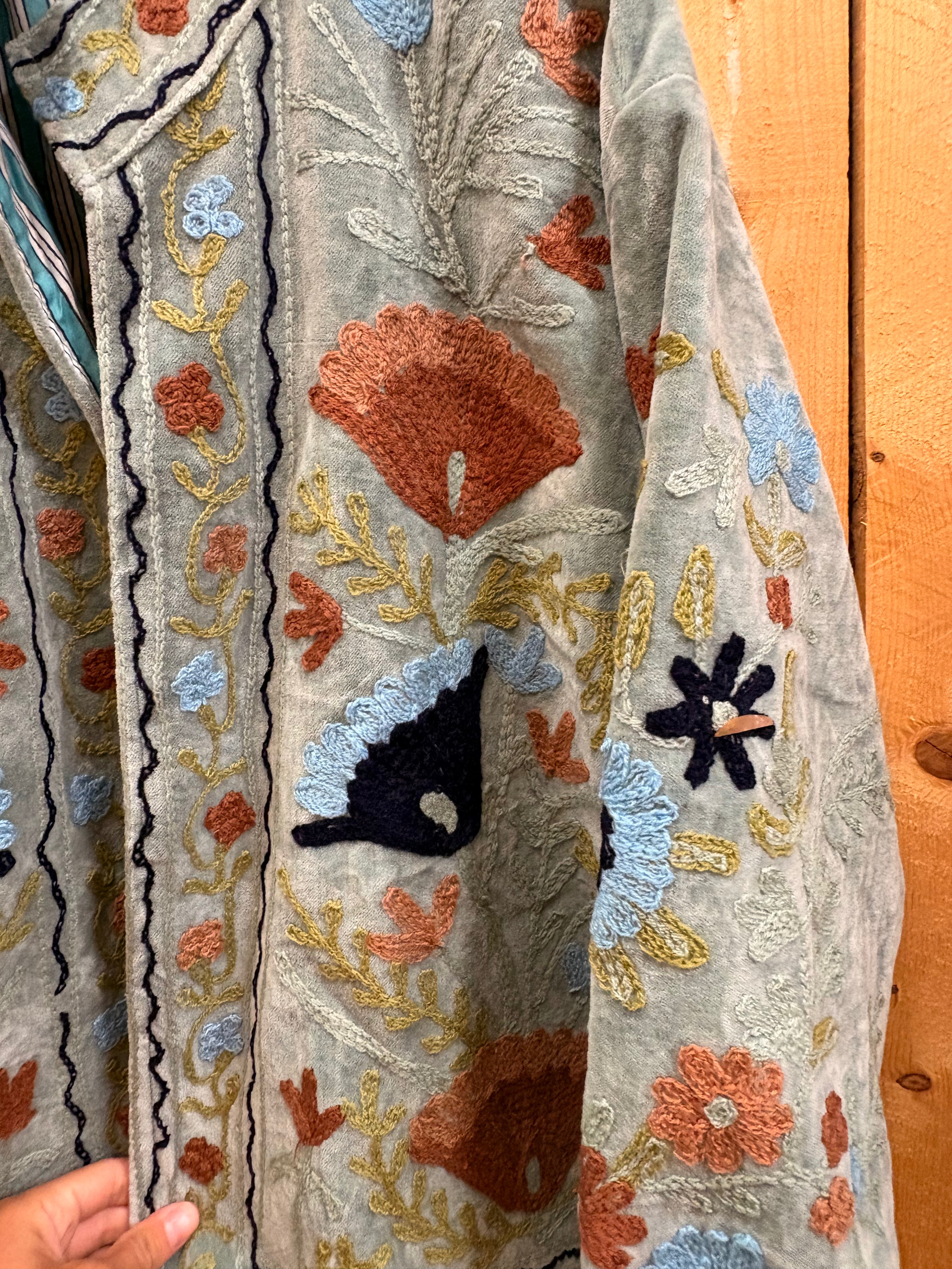Veste Suzani- Veste velours Indienne