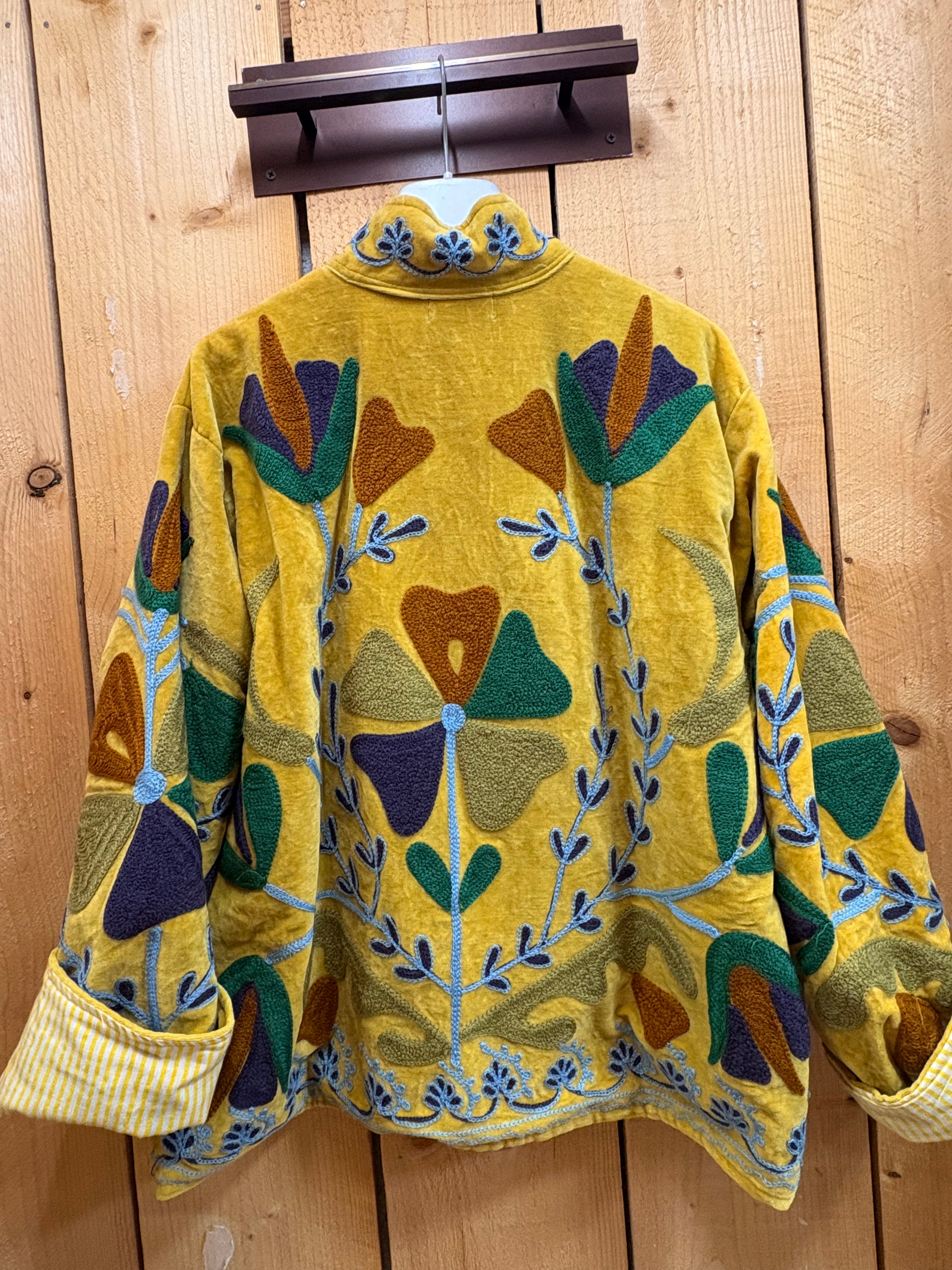 Veste Suzani- Veste velours Indienne