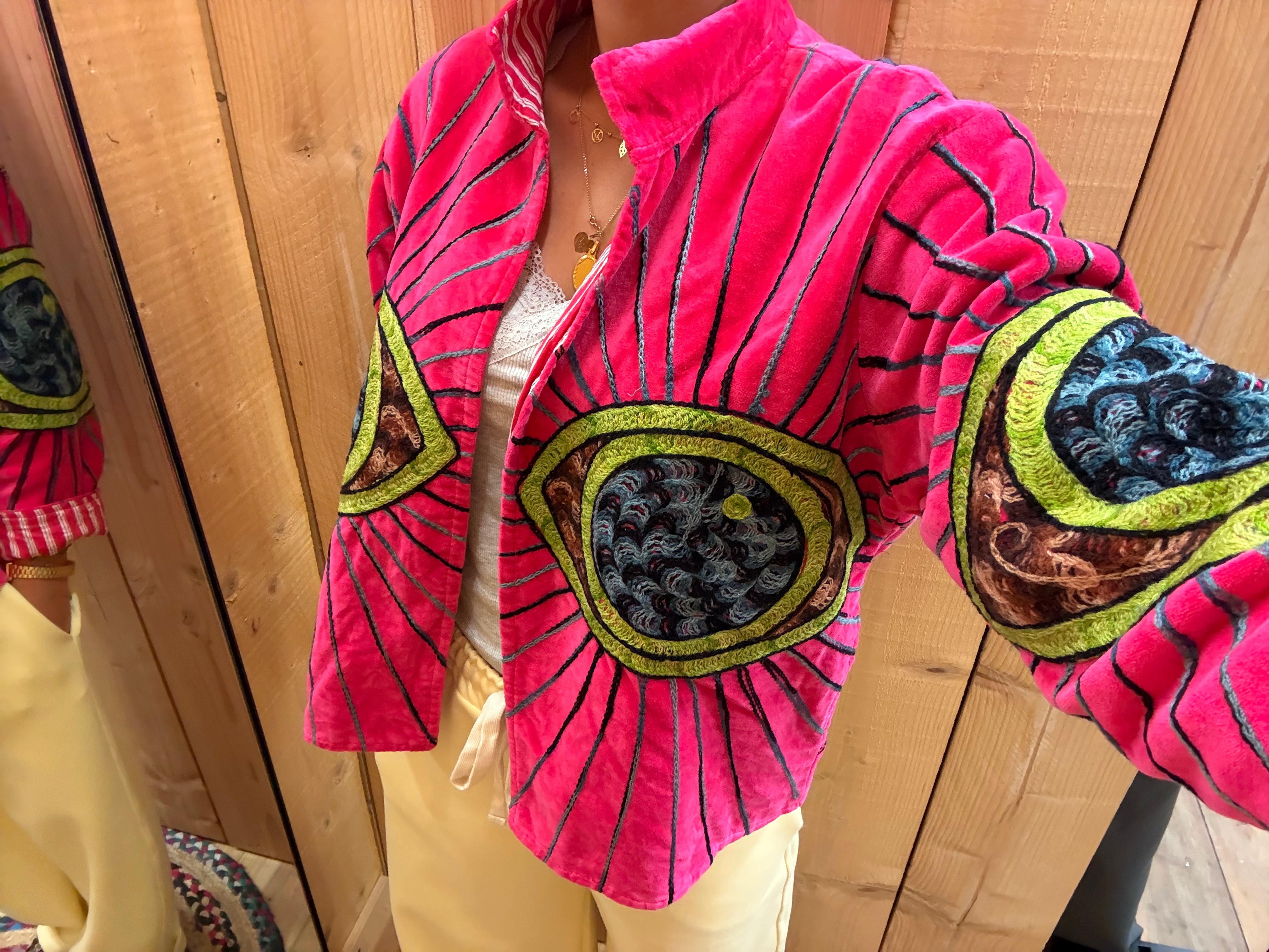 Veste Suzani- Veste velours Indienne