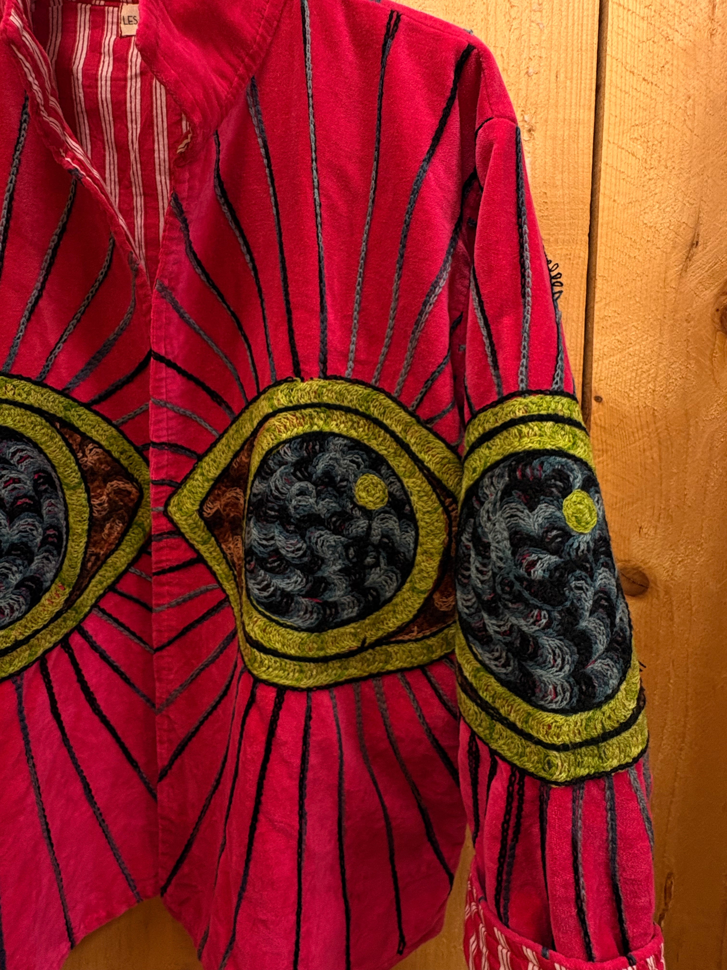 Veste Suzani- Veste velours Indienne