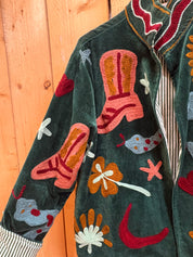 Veste Suzani- Veste velours Indienne