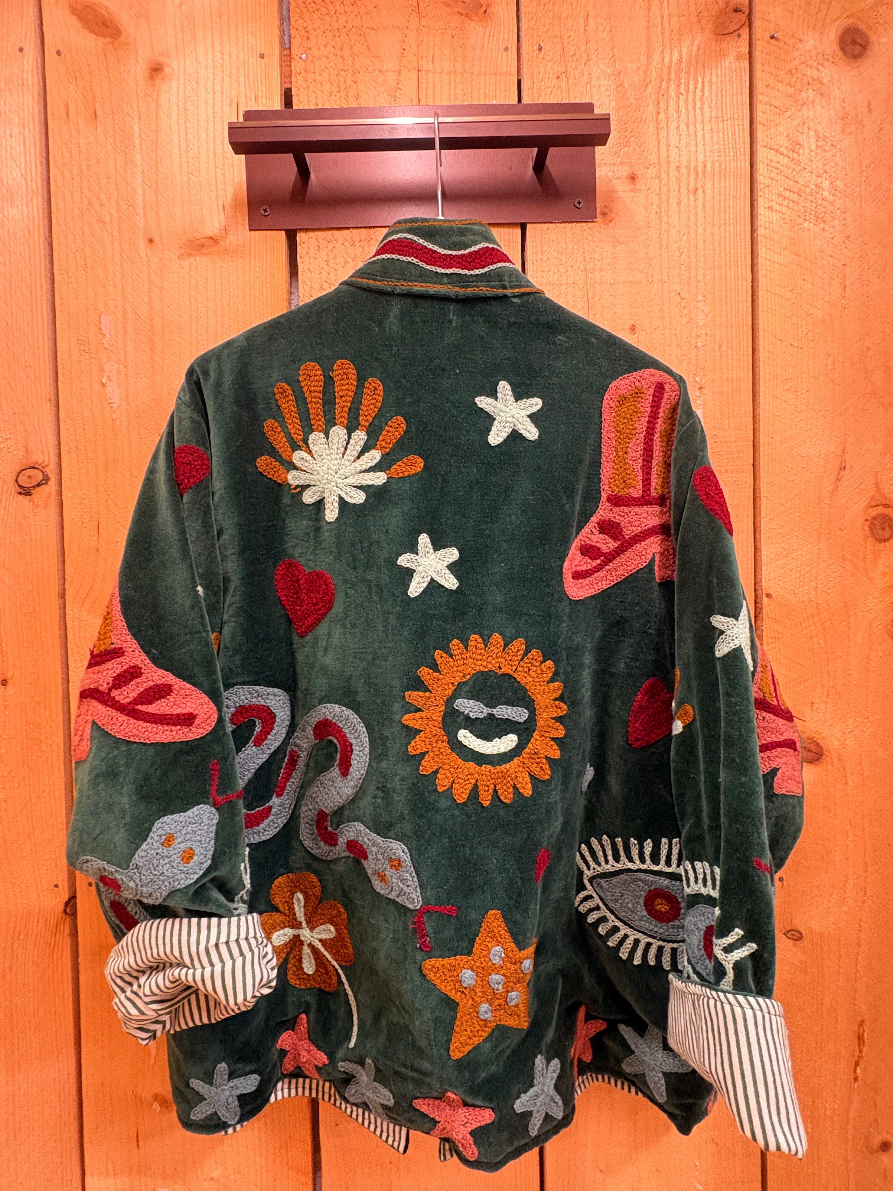 Veste Suzani- Veste velours Indienne