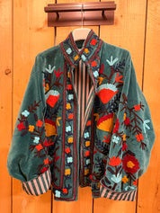 Veste Suzani- Veste velours Indienne