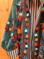Veste Suzani- Veste velours Indienne