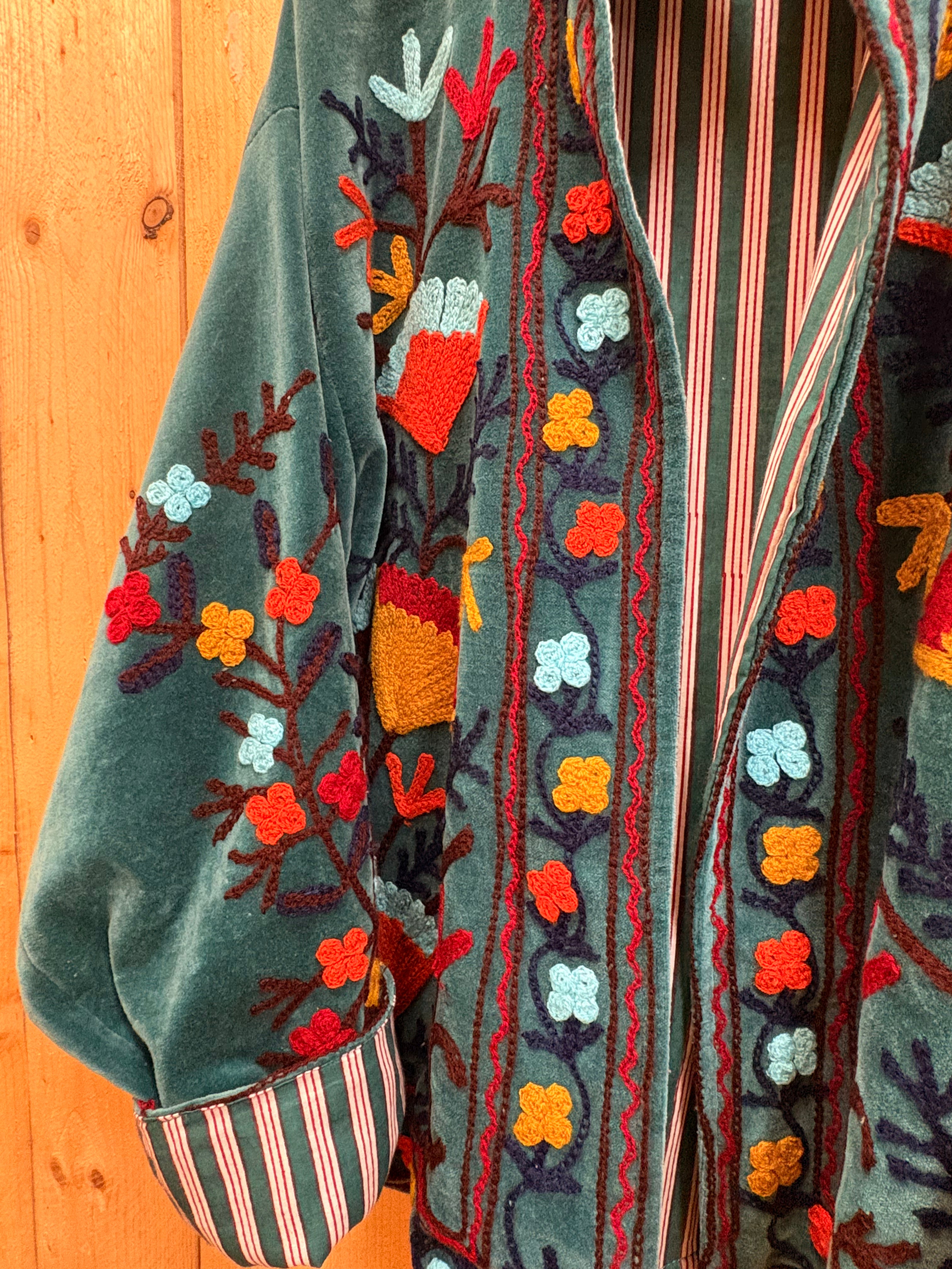 Veste Suzani- Veste velours Indienne