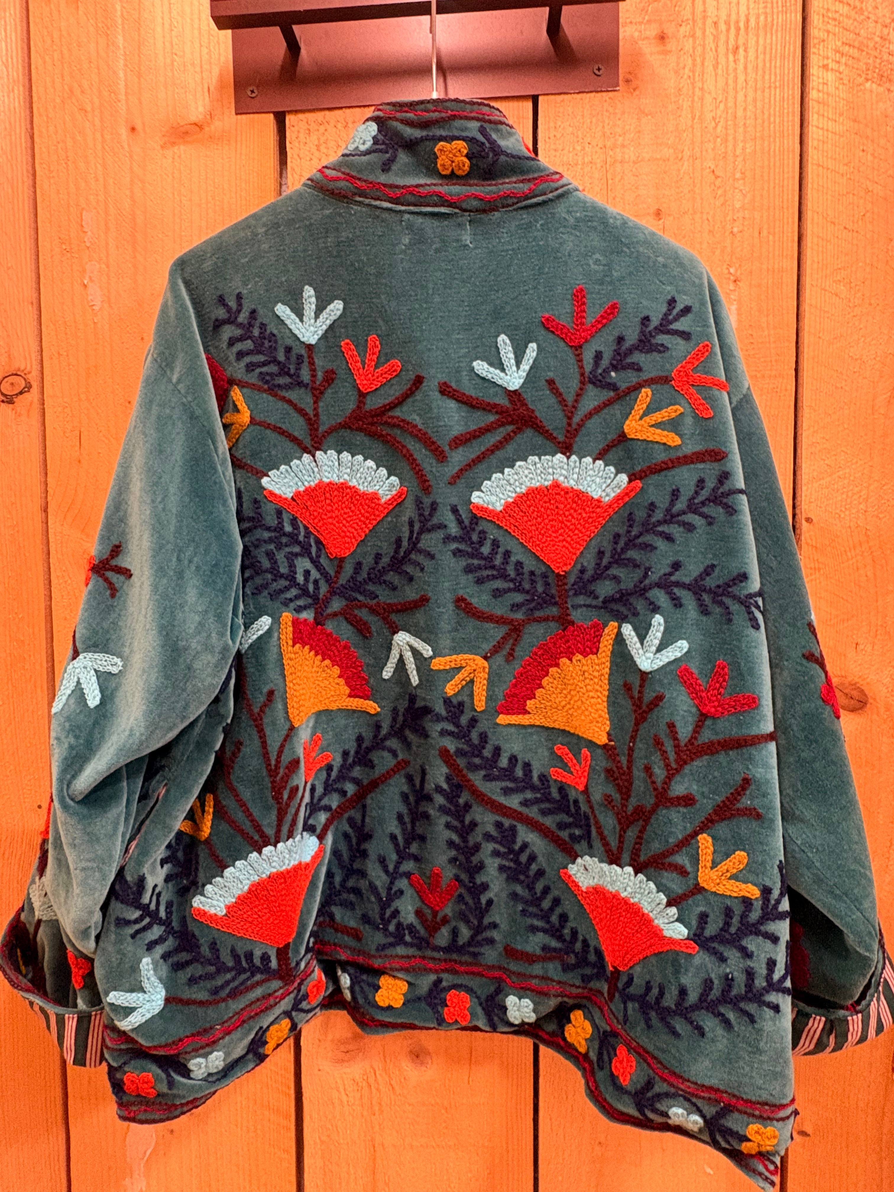 Veste Suzani- Veste velours Indienne