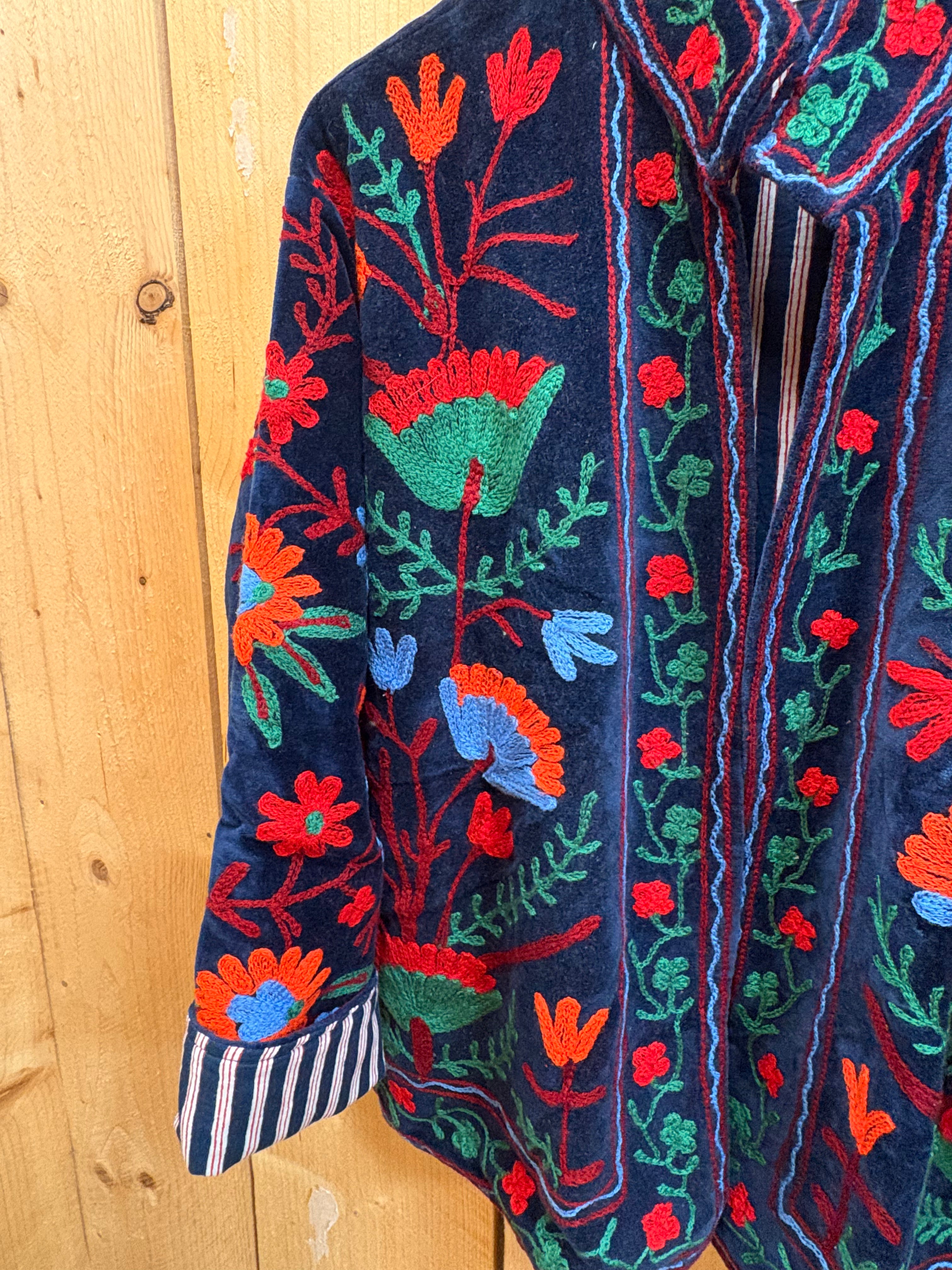 Veste Suzani- Veste velours Indienne