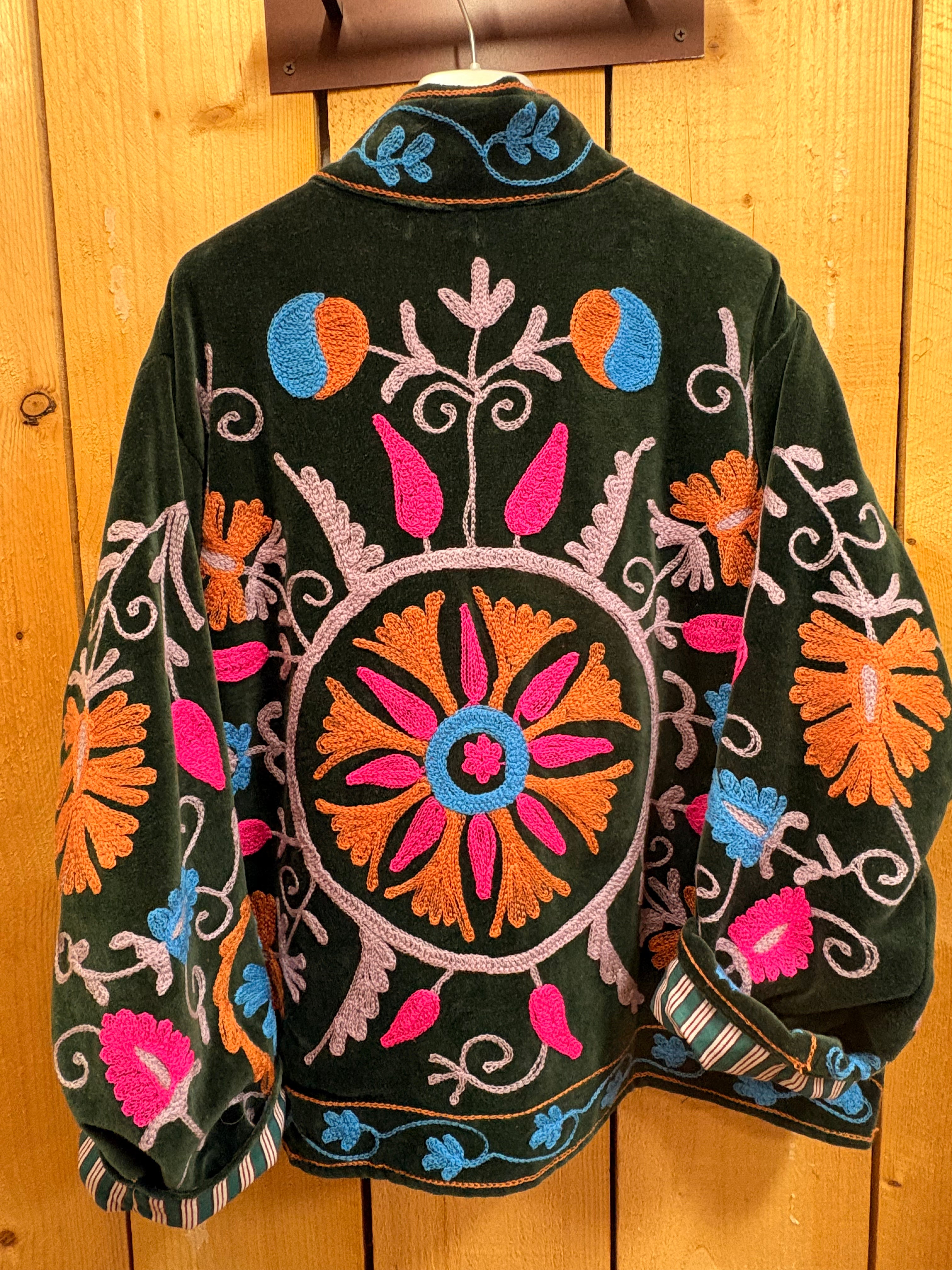 Veste Suzani- Veste velours Indienne
