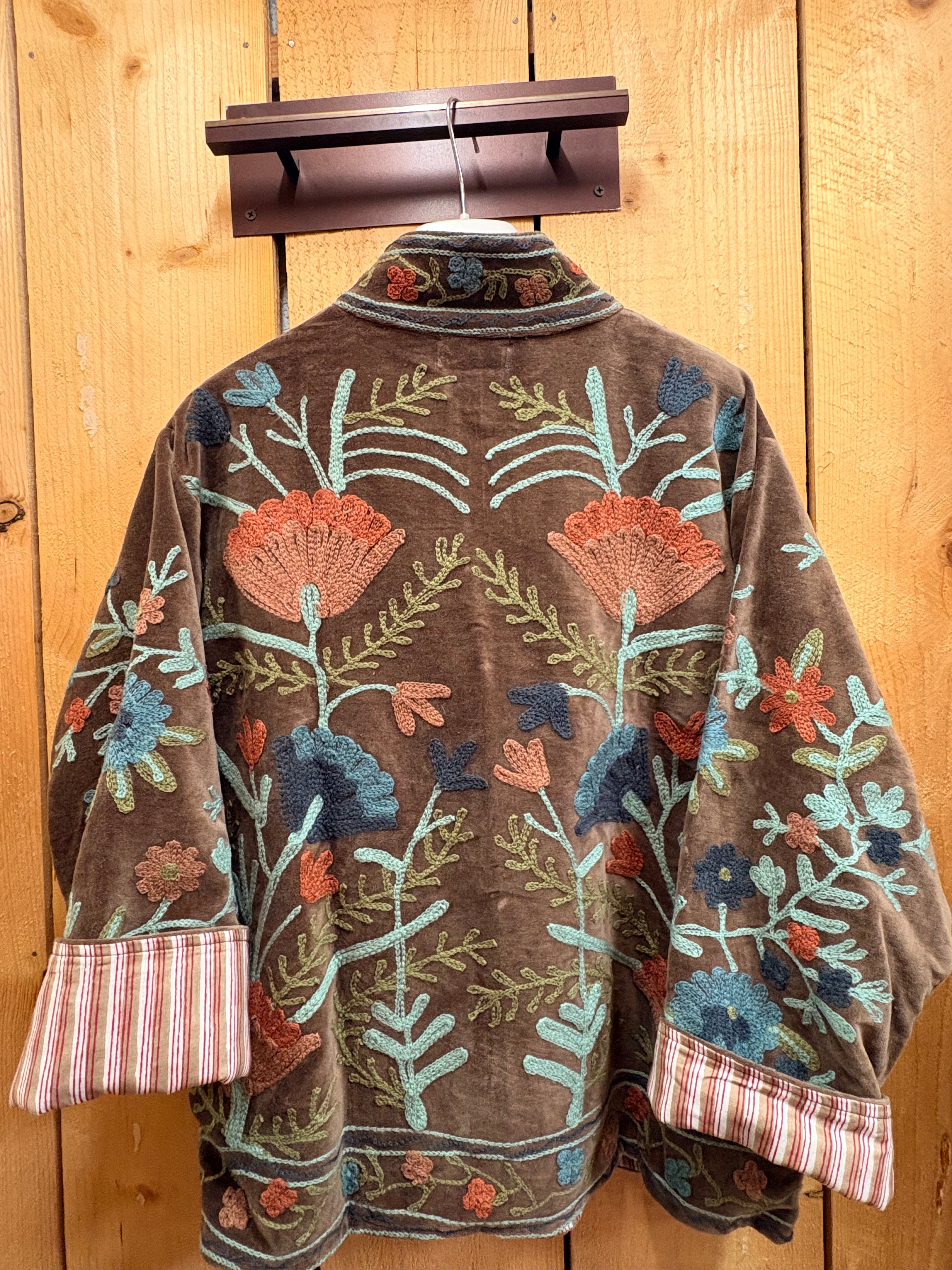 Veste Suzani- Veste velours Indienne