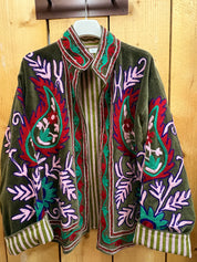 Veste Suzani- Veste velours Indienne