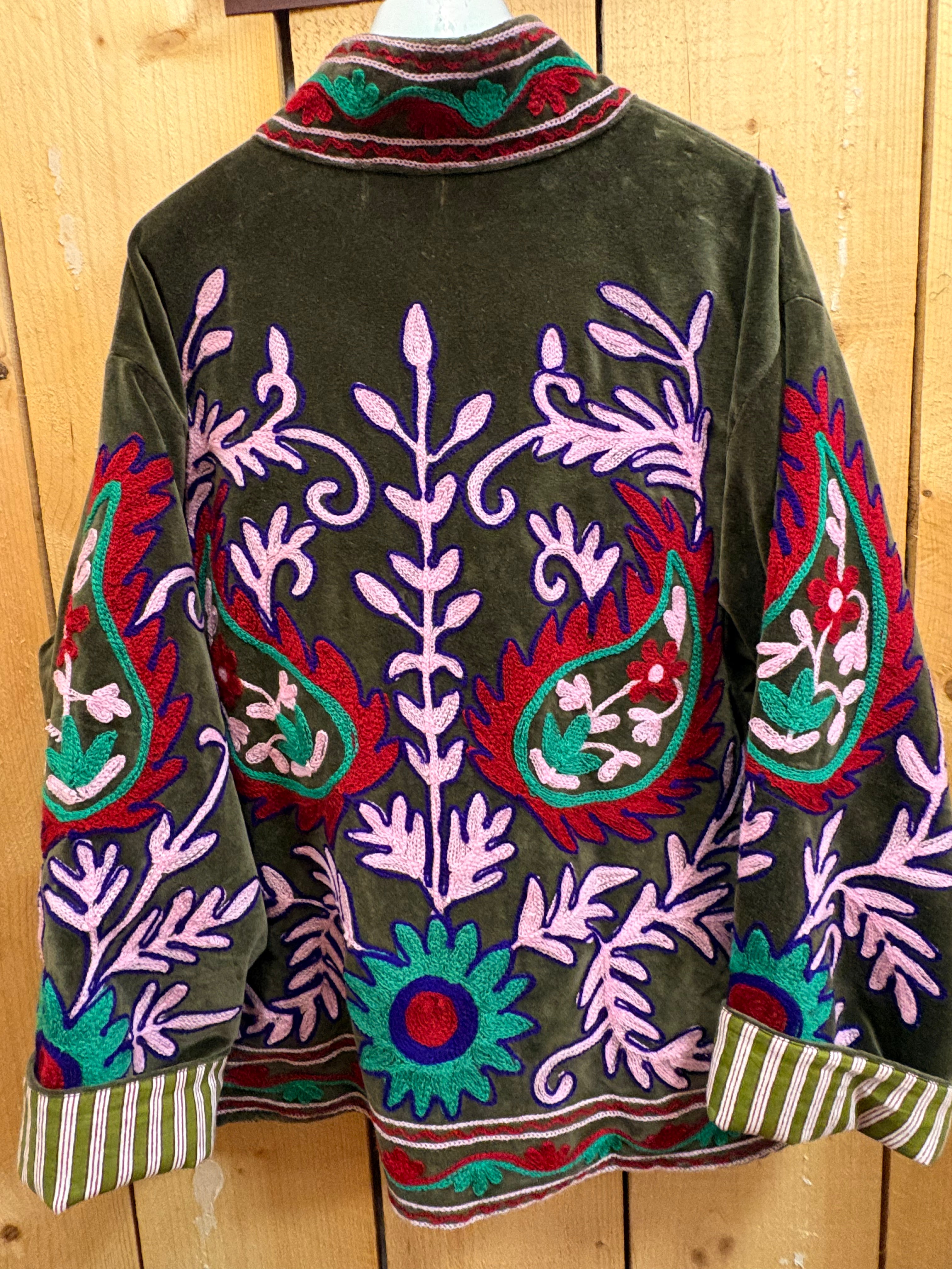 Veste Suzani- Veste velours Indienne