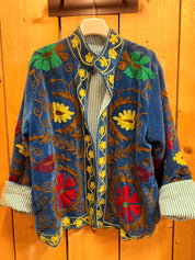 Veste Suzani- Veste velours Indienne