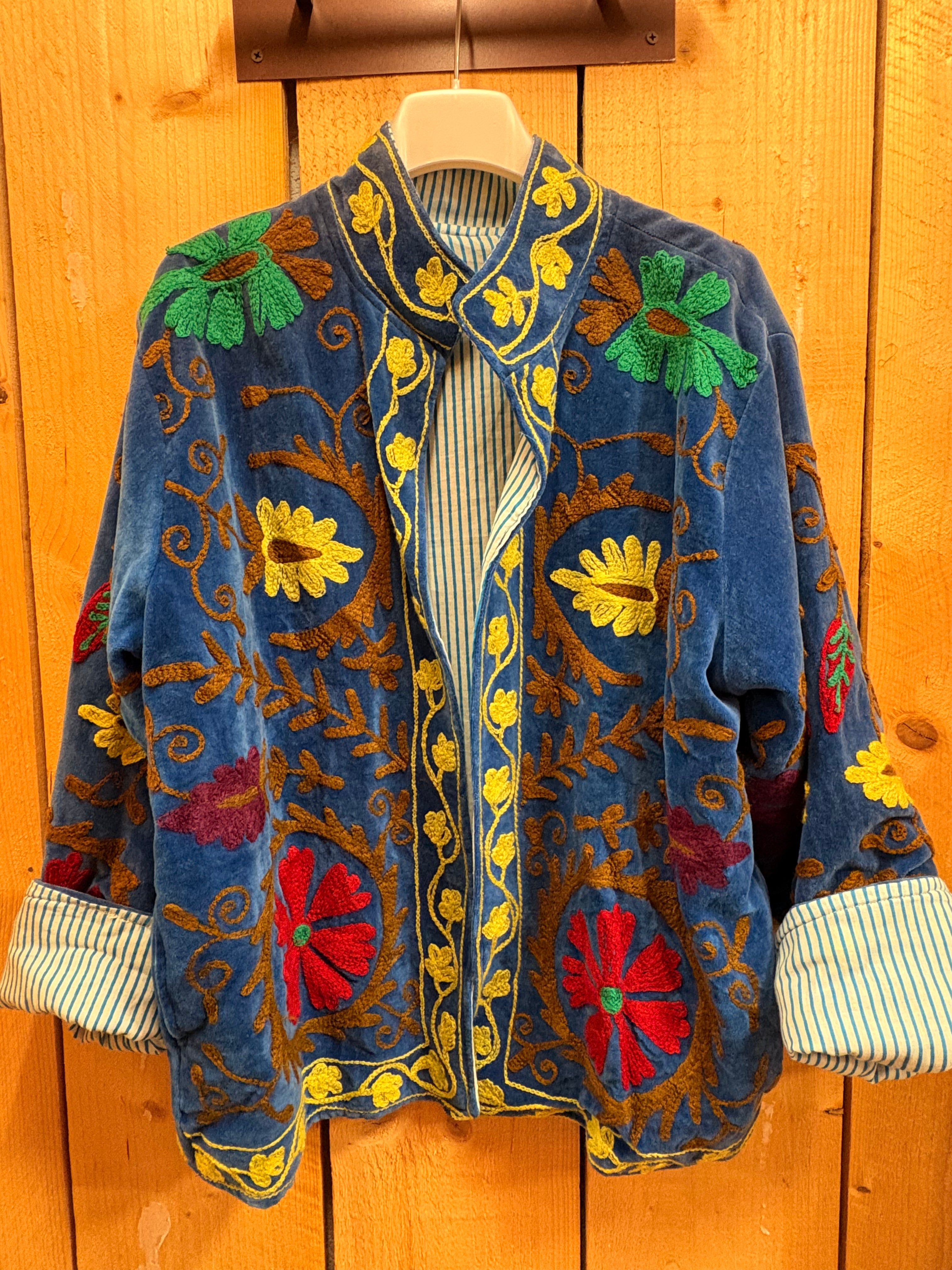 Veste Suzani- Veste velours Indienne