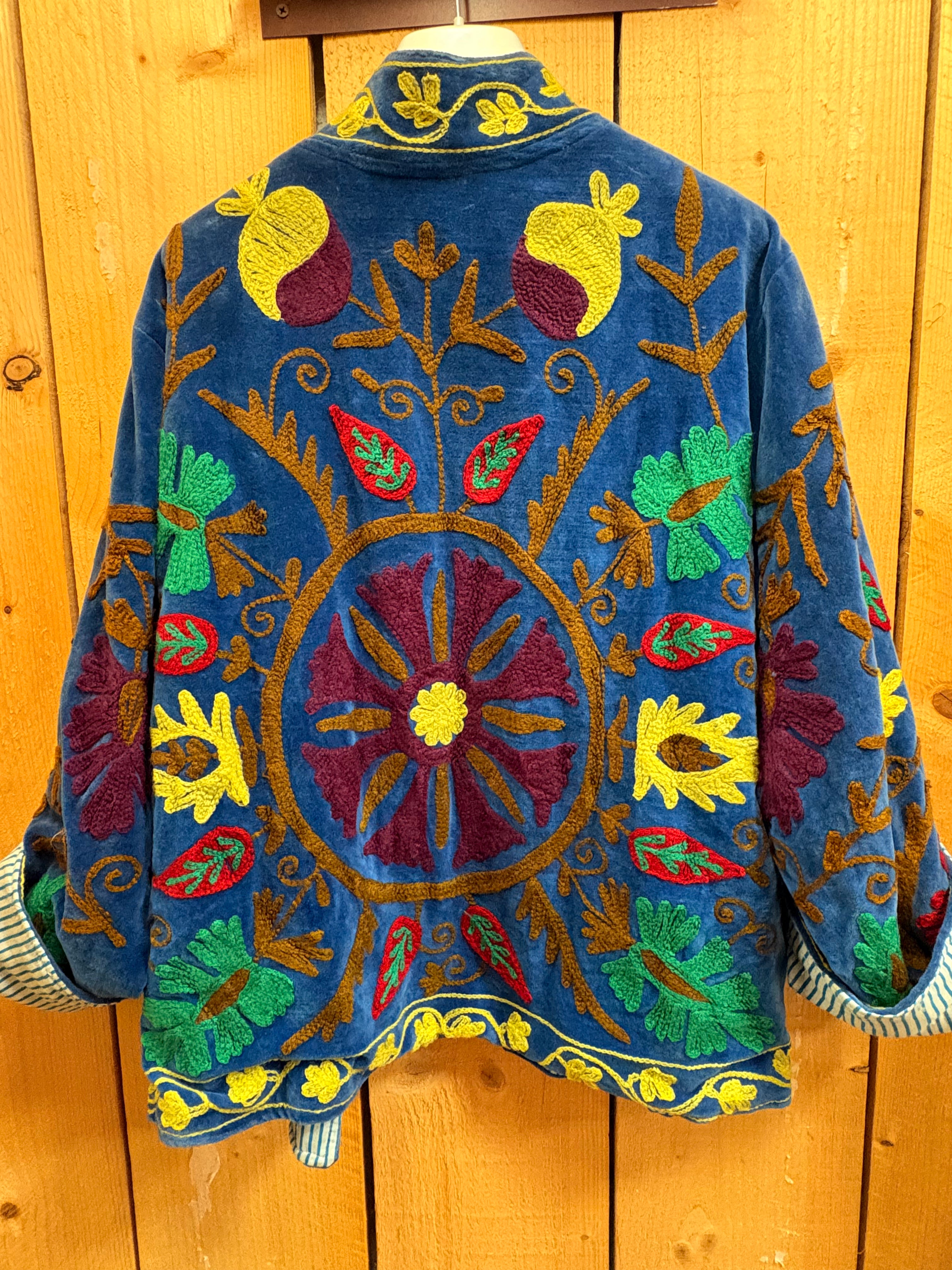 Veste Suzani- Veste velours Indienne