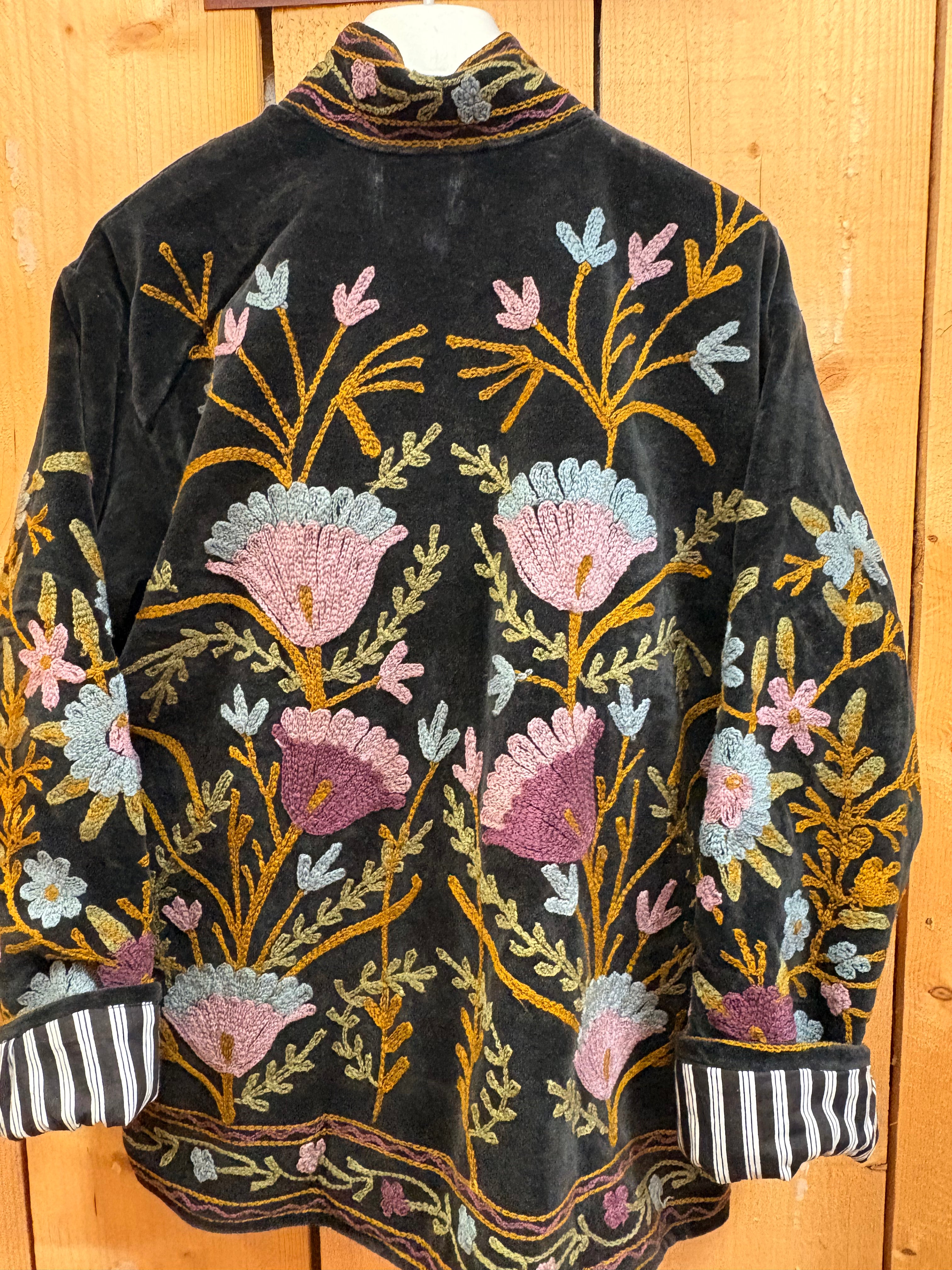 Veste Suzani- Veste velours Indienne
