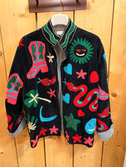 Veste Suzani- Veste velours Indienne