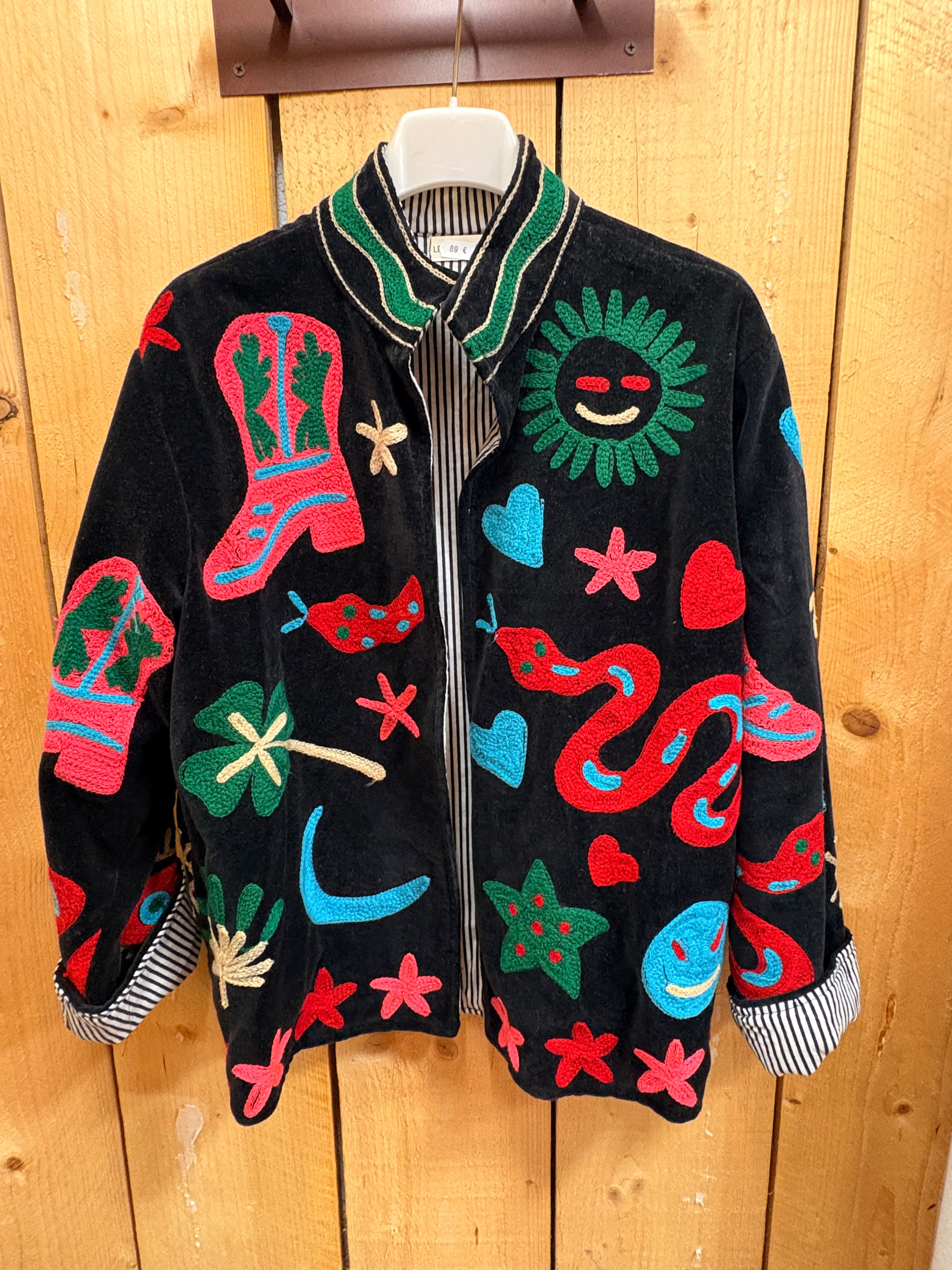 Veste Suzani- Veste velours Indienne