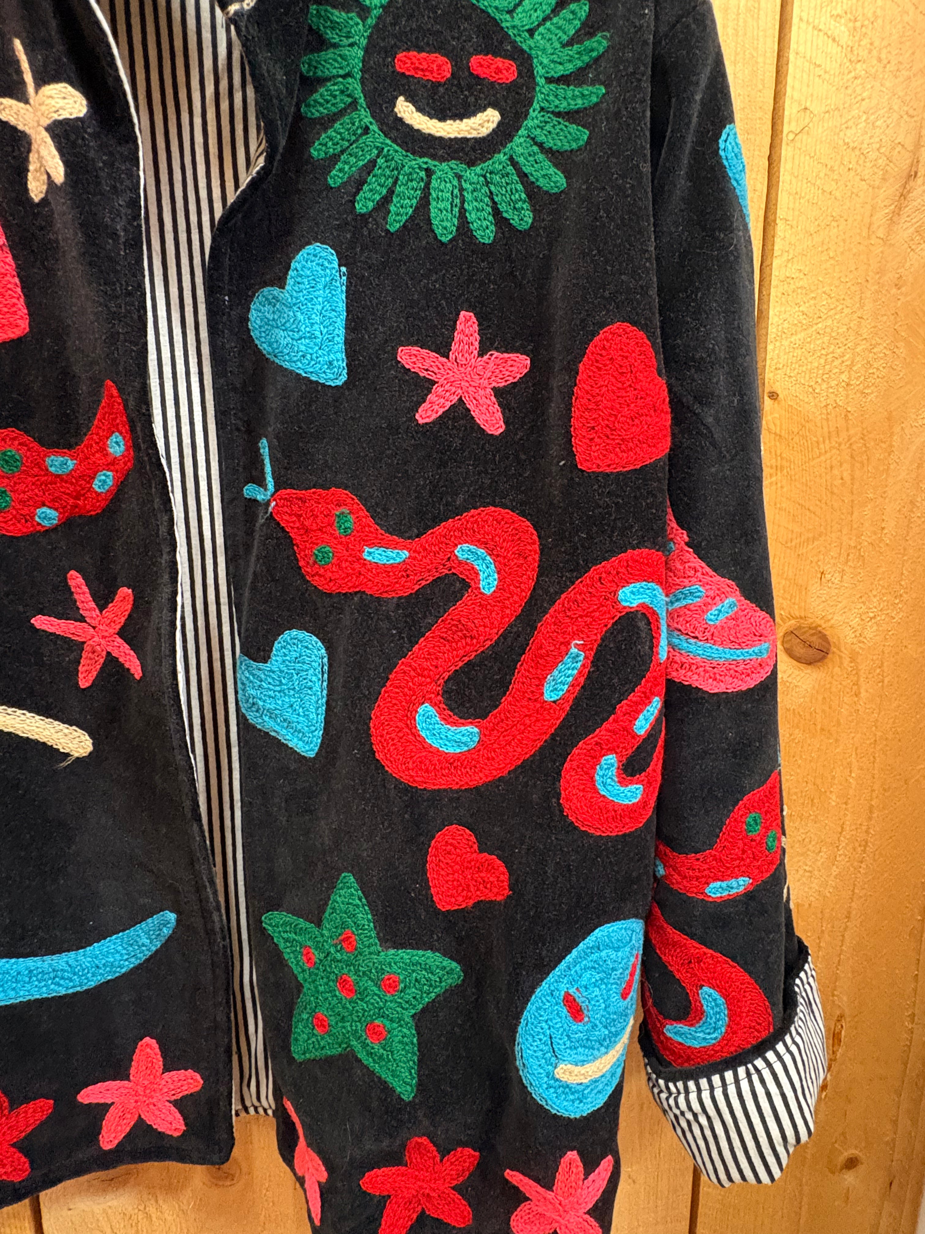 Veste Suzani- Veste velours Indienne
