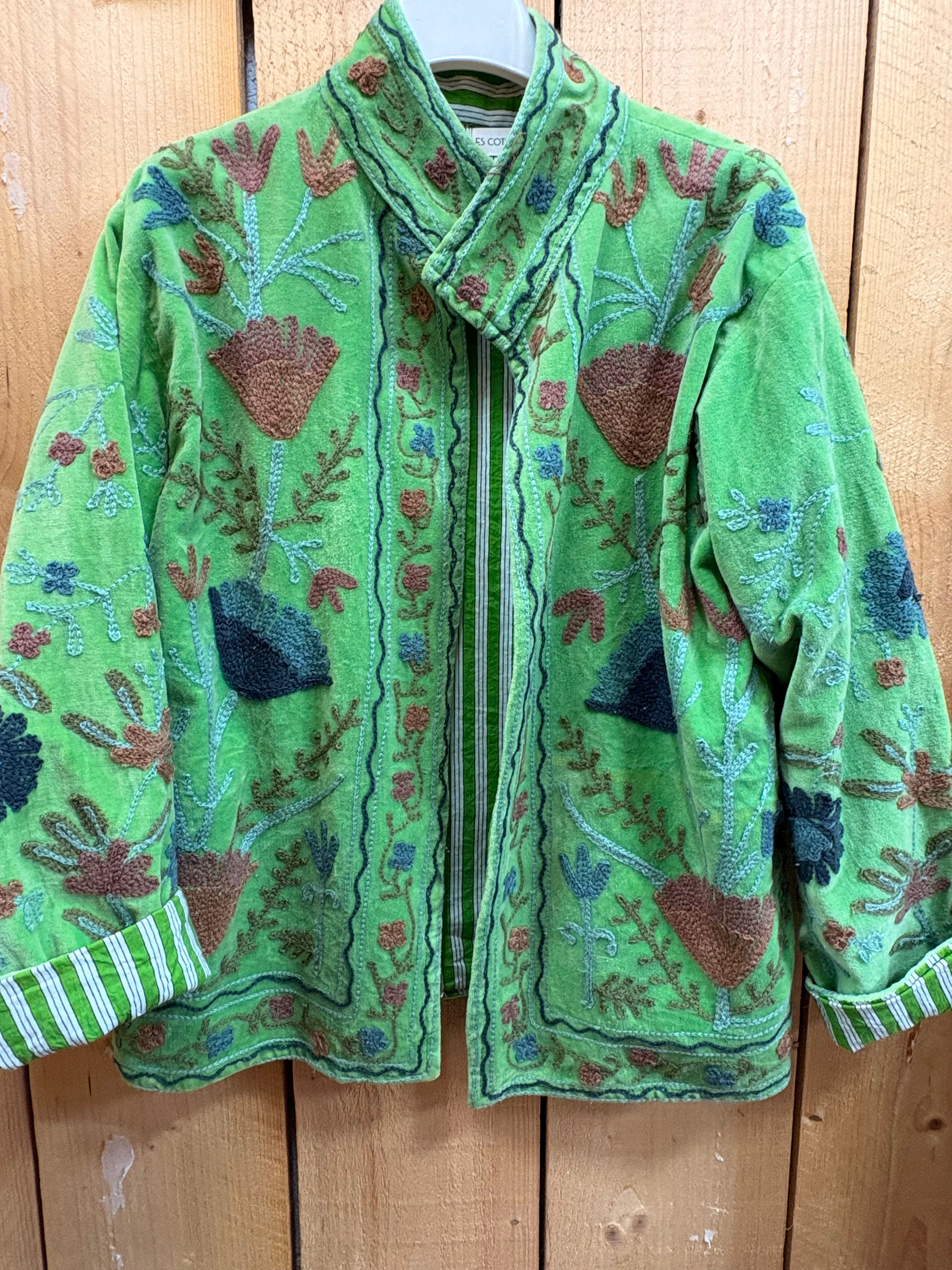 Veste Suzani- Veste velours Indienne