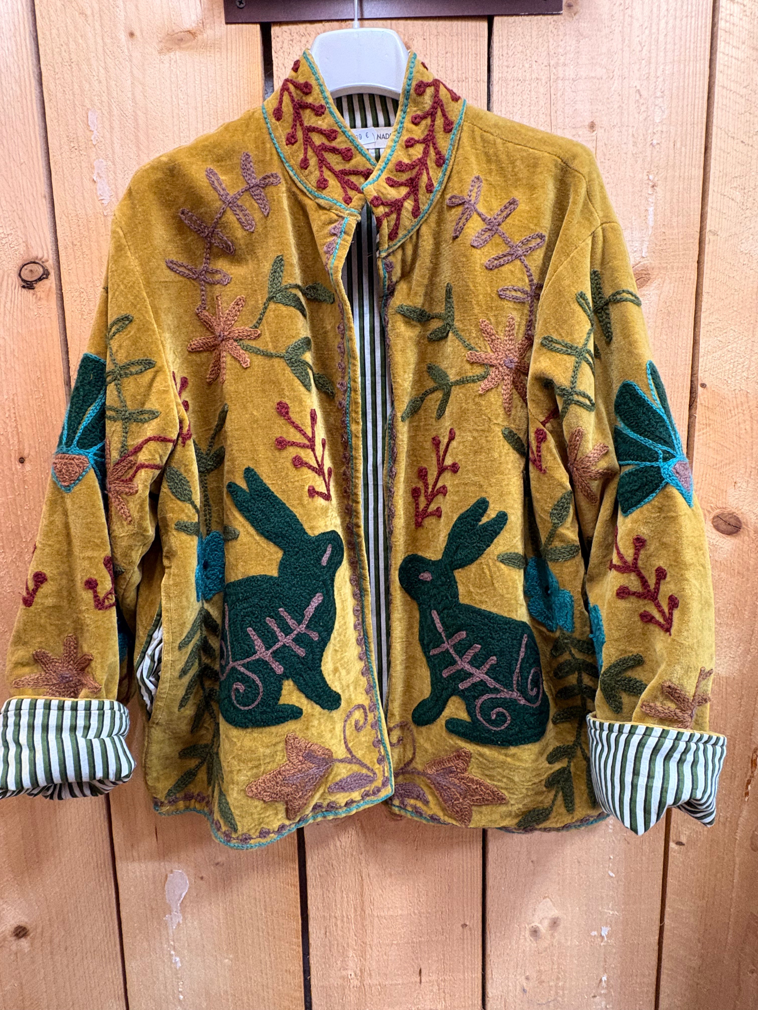 Veste Suzani- Veste velours Indienne
