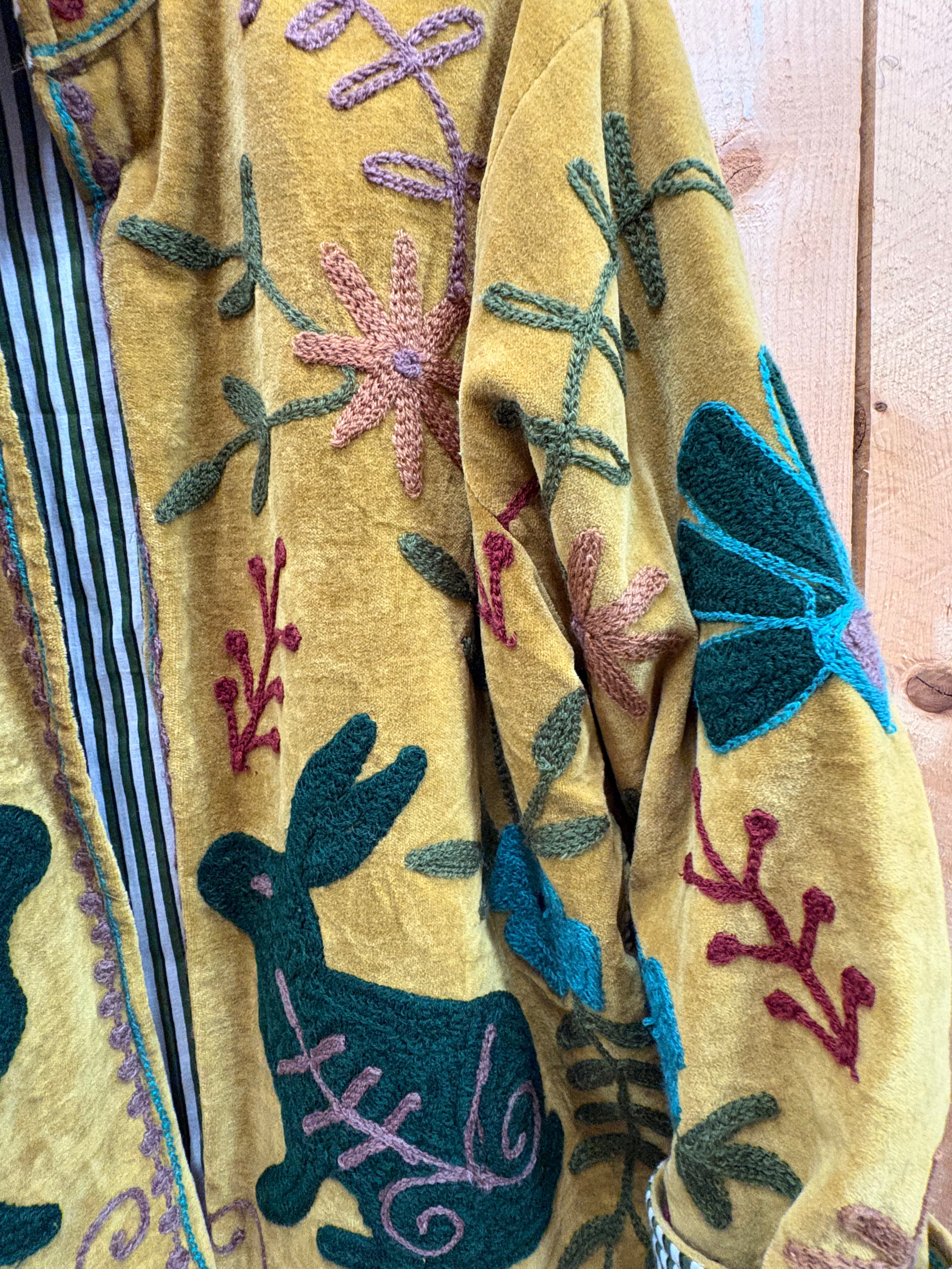Veste Suzani- Veste velours Indienne