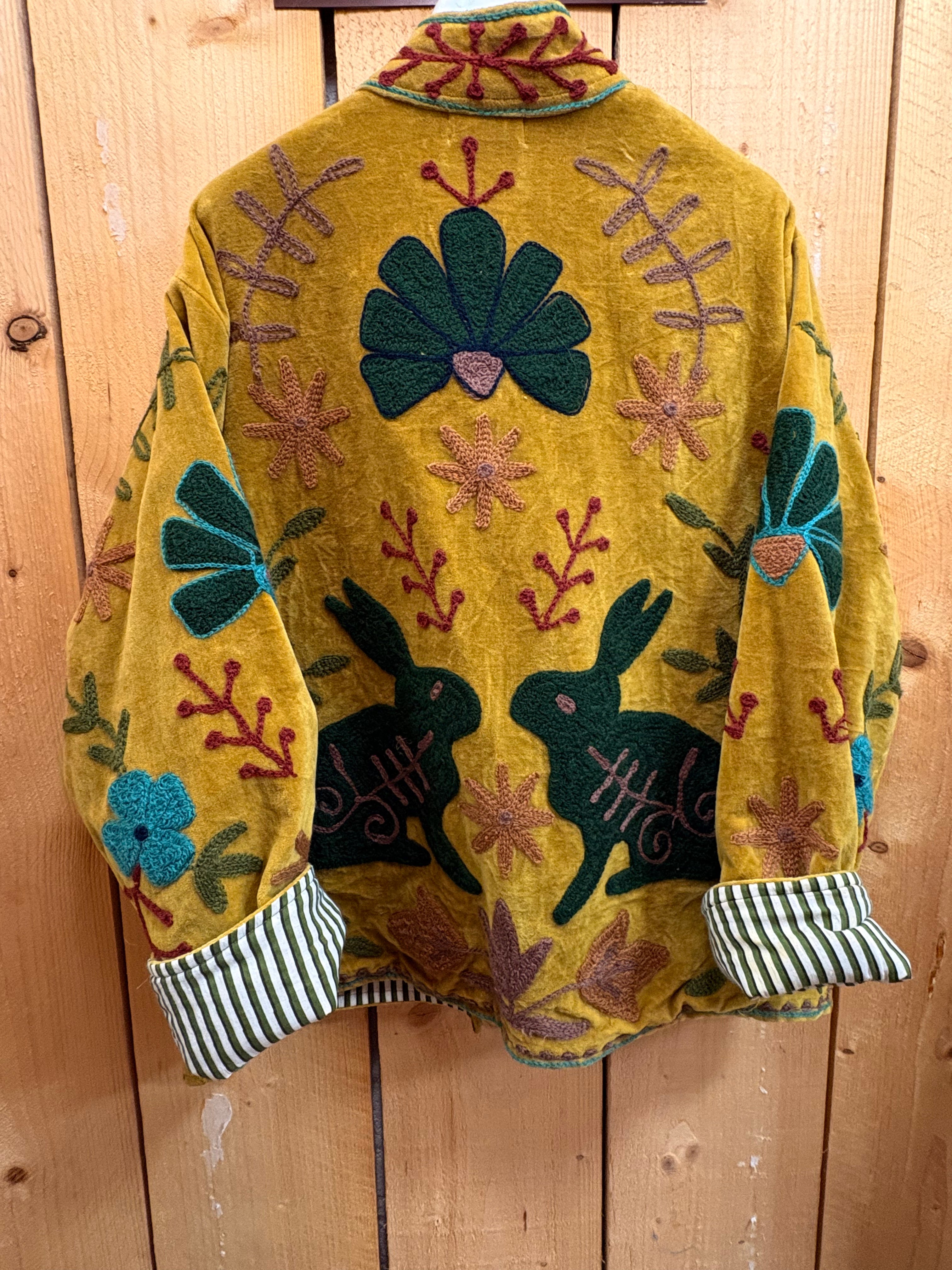 Veste Suzani- Veste velours Indienne