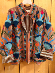 Veste Suzani- Veste velours Indienne