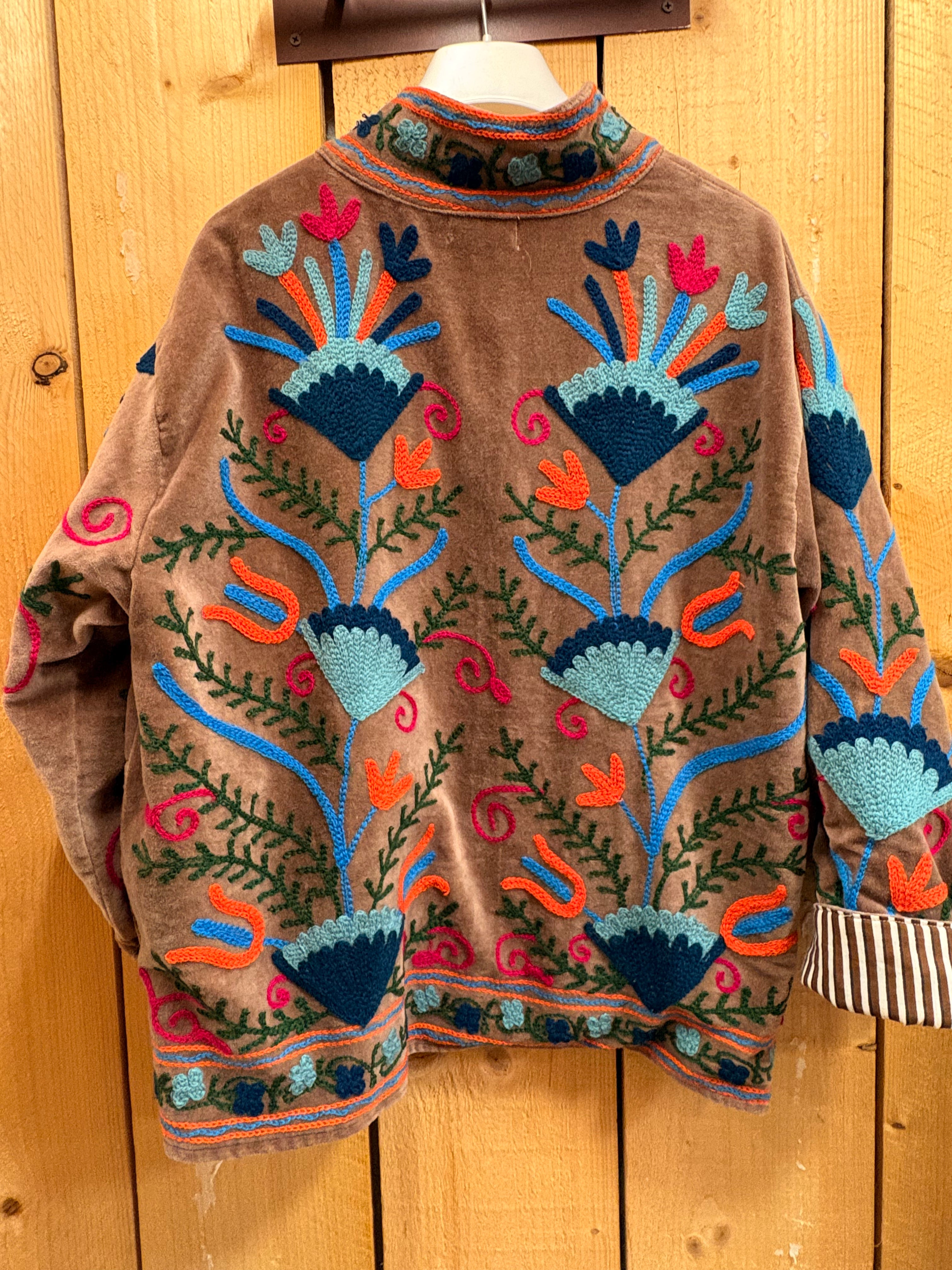 Veste Suzani- Veste velours Indienne
