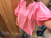 Blouse coton– Élégance & Volume