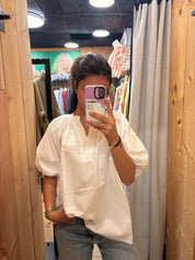 Blouse coton– Élégance & Volume